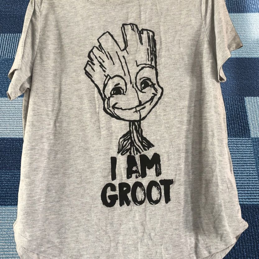 Vintage Marvel Guardians Of the Galaxy Vol 2 Shirt Groot 3XL Gray Women’s Tee Crew Neck Short Sleeve T-Shirt Size XXL / US 16-18 / IT 52-54 - 1 Thumbnail
