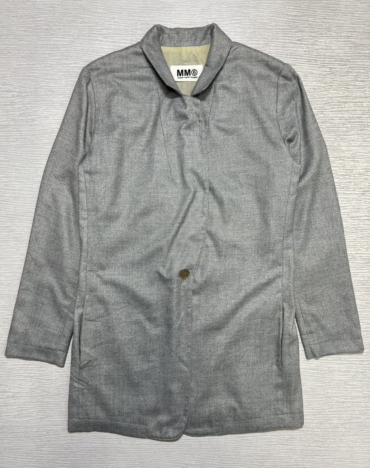 MM6 Maison Margiela - MM6 - Linen Effect Long Blazer Size S / US 4 / IT 40 - 2 Thumbnail