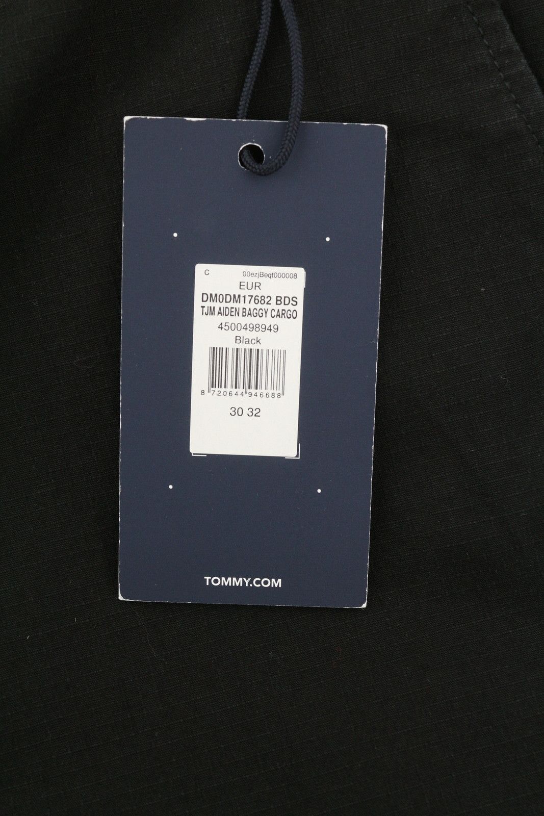 Tommy Hilfiger AIDEN BAGGY CARGO W30/L32 Black Trousers 84950 Size US 30 / EU 46 - 6 Thumbnail