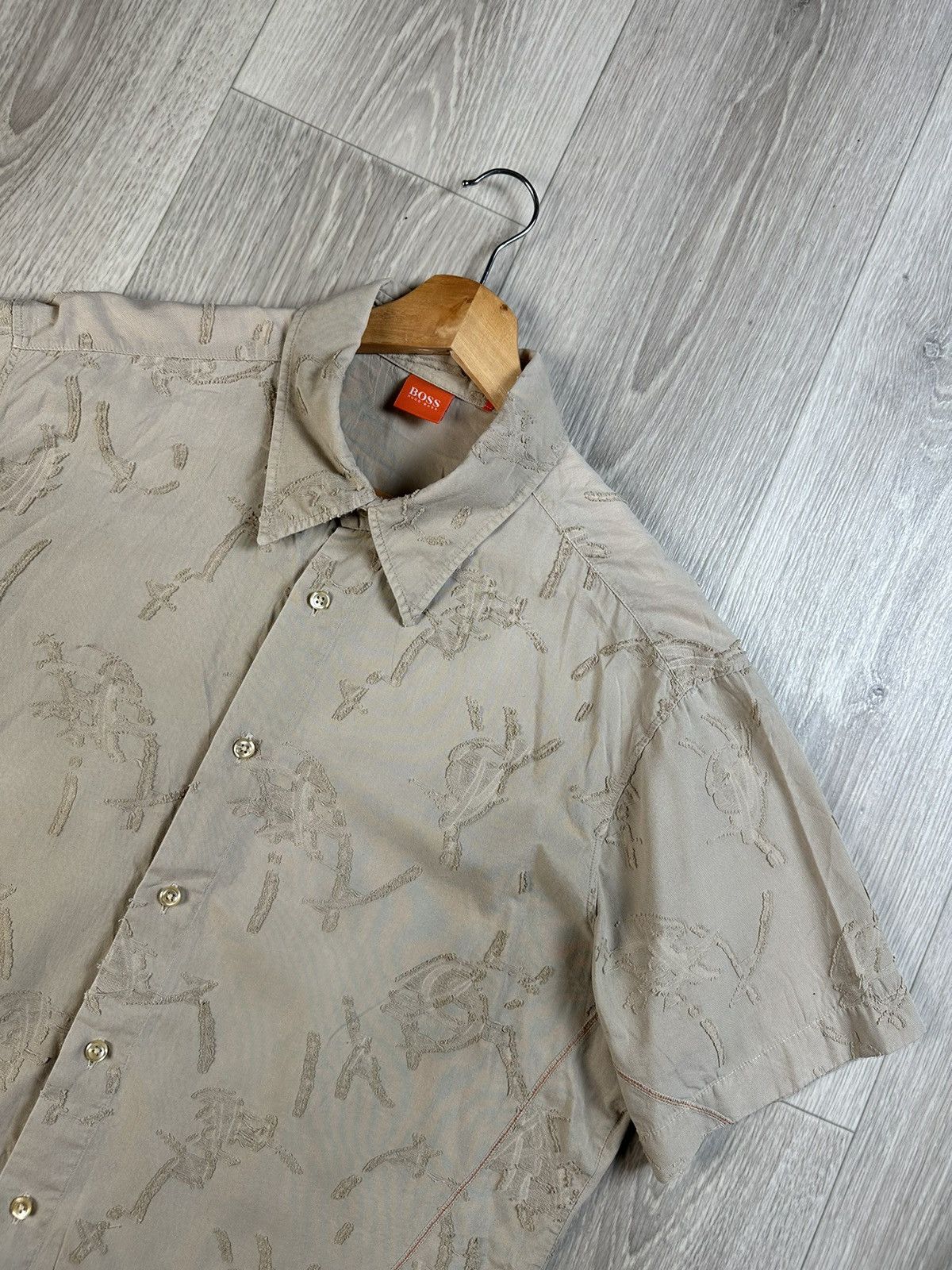 Hugo Boss × Vintage Vintage Hugo Boss short sleeve shirt archive Size US L / EU 52-54 / 3 - 2 Thumbnail