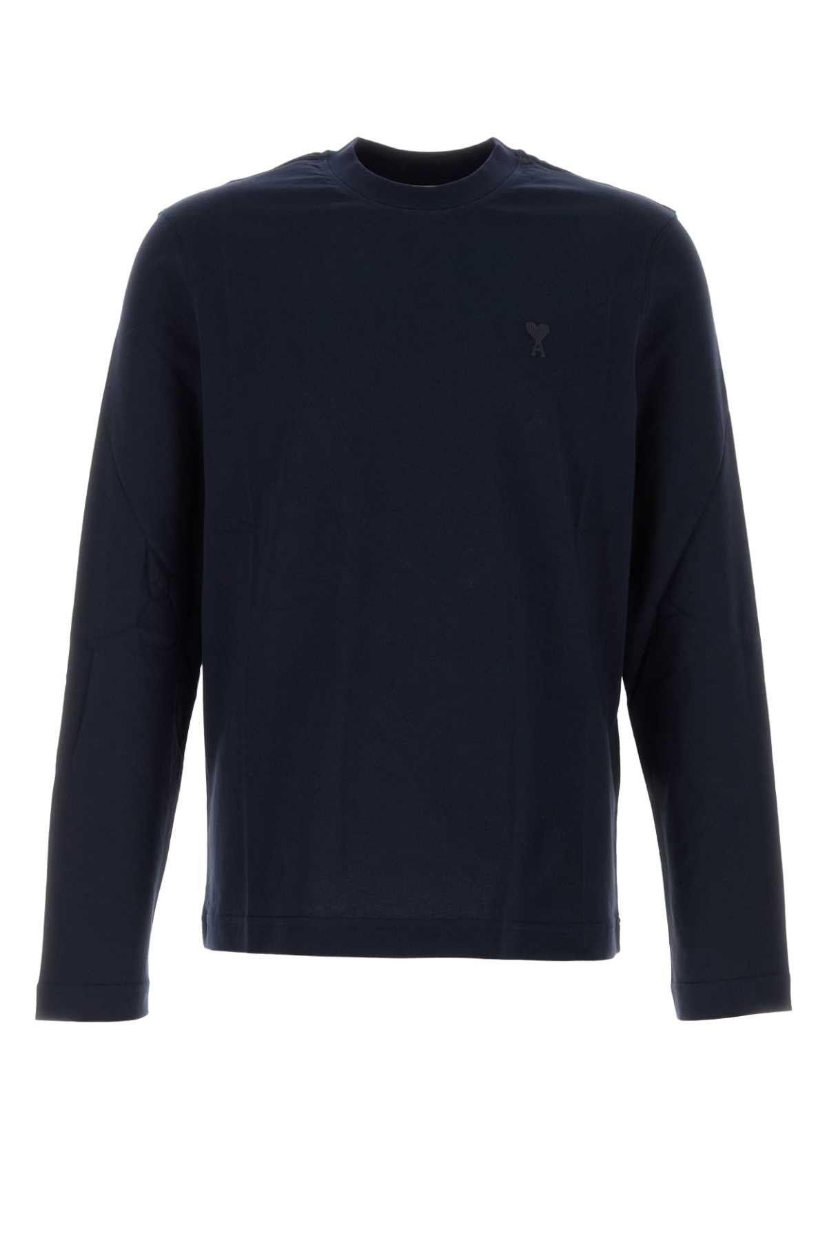 Navy Blue Cotton T-Shirt