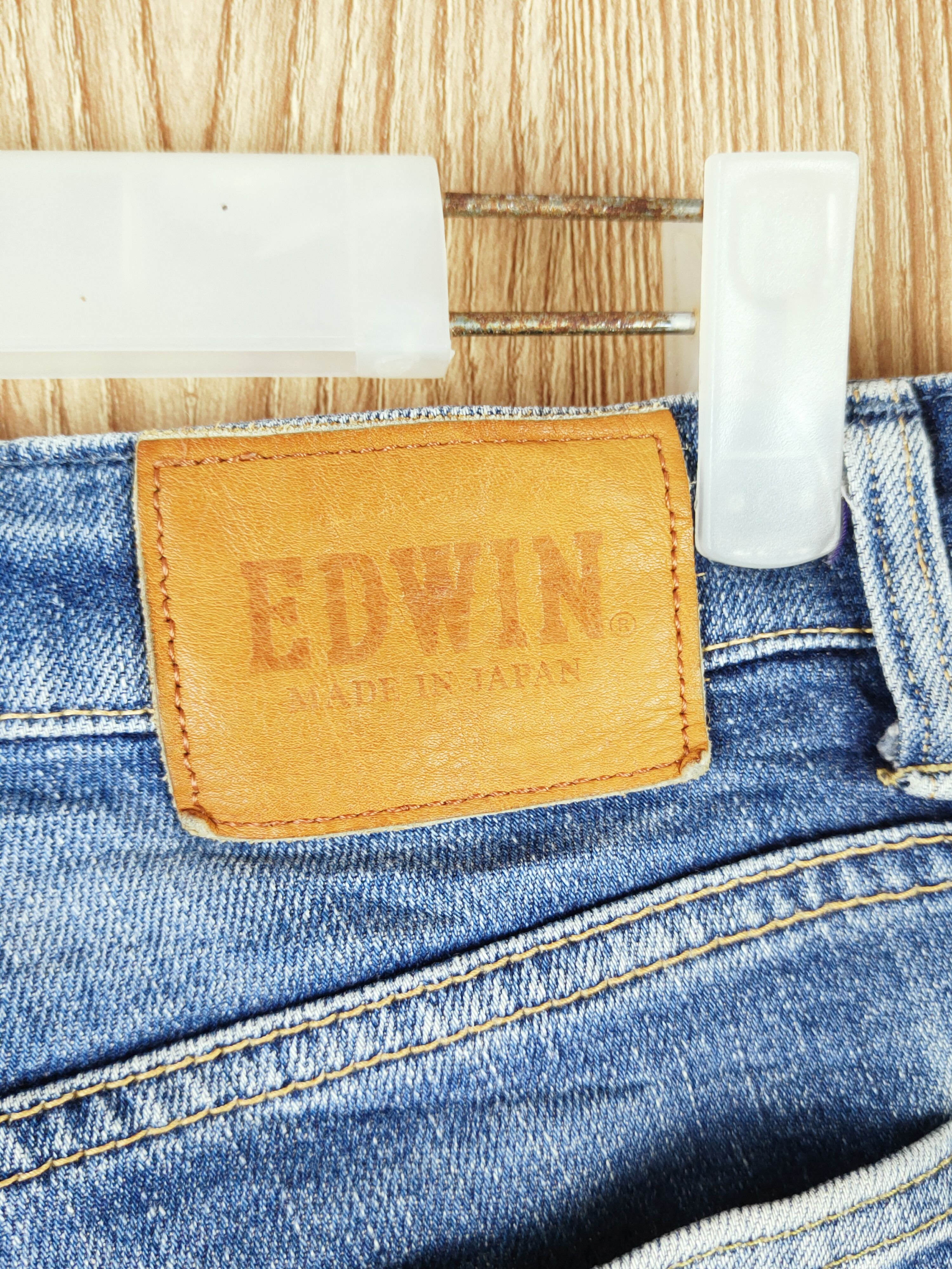 Edwin Edwin Blue Distressed Ripped Jeans #S2680 Size US 31 - 11 Thumbnail