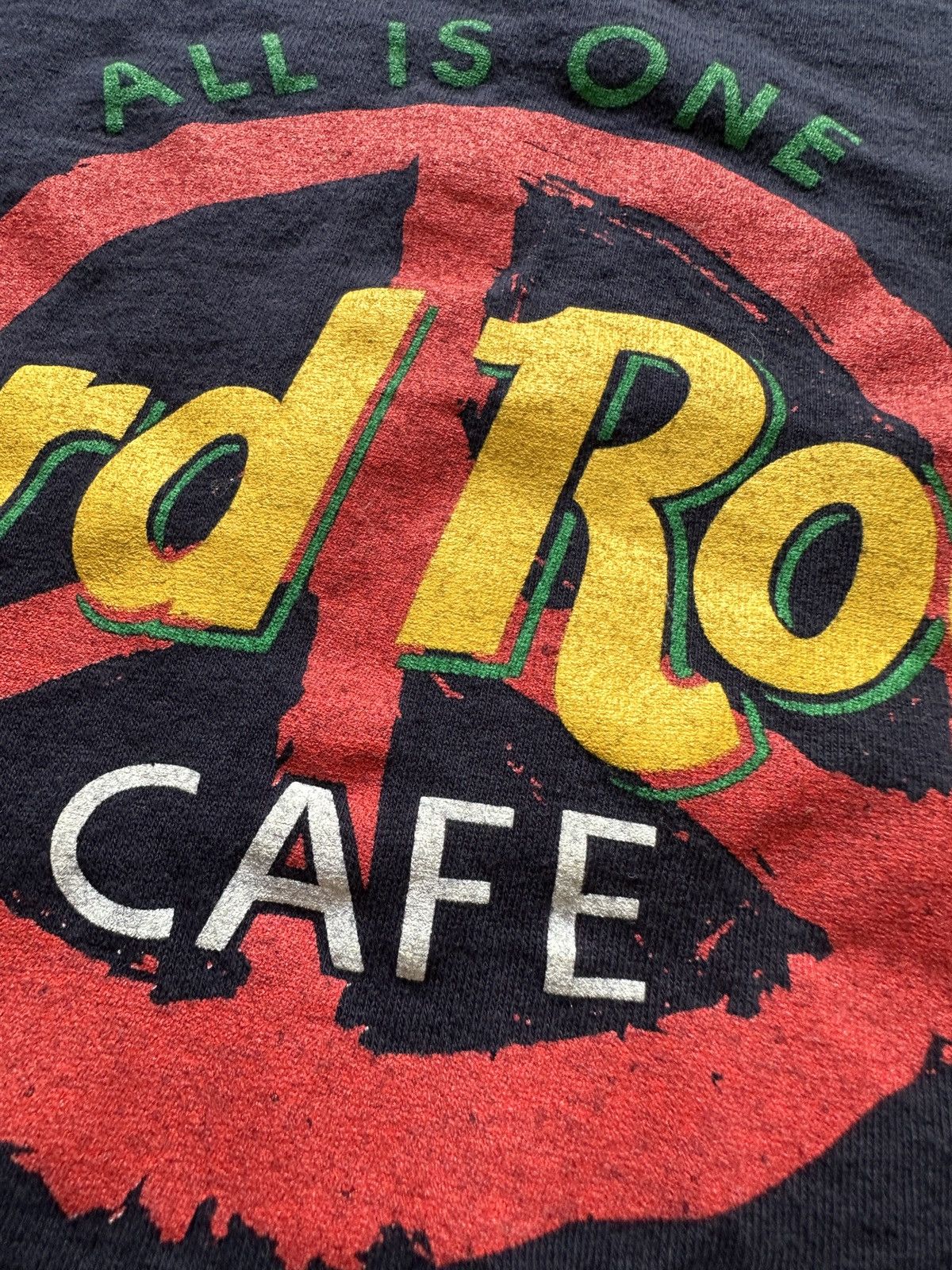 Hard Rock Cafe Vintage 90s Hard Rock Cafe Peace Sign Graphic Tee Size US XL / EU 56 / 4 - 3 Thumbnail