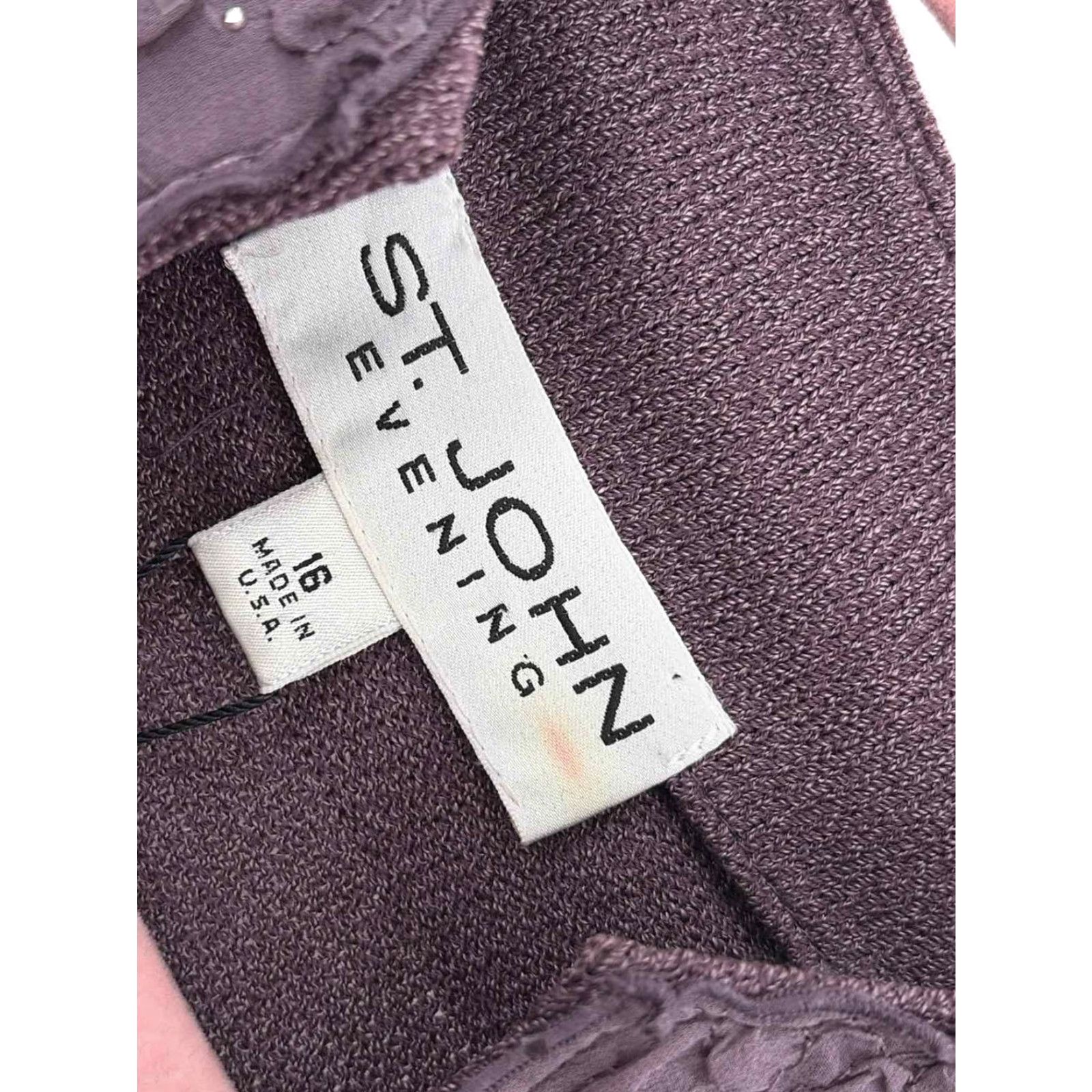 Vintage VINTAGE St John Button Jacket Purple Size 16 Plus XS? Size XXL / US 16-18 / IT 52-54 - 3 Thumbnail