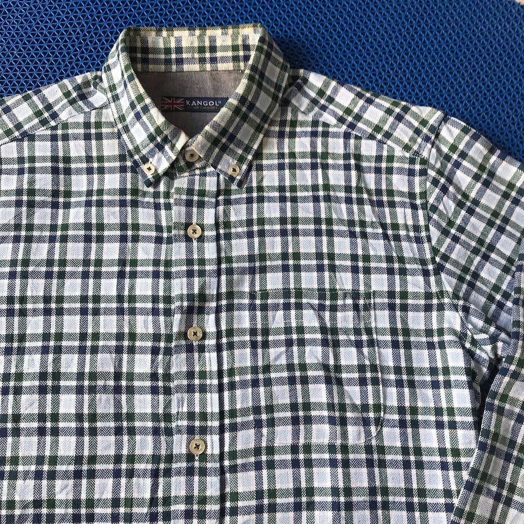 Kangol Kangol of london Plaid Tartan Shirt Green Mint colorway Size US M / EU 48-50 / 2 - 1 Thumbnail
