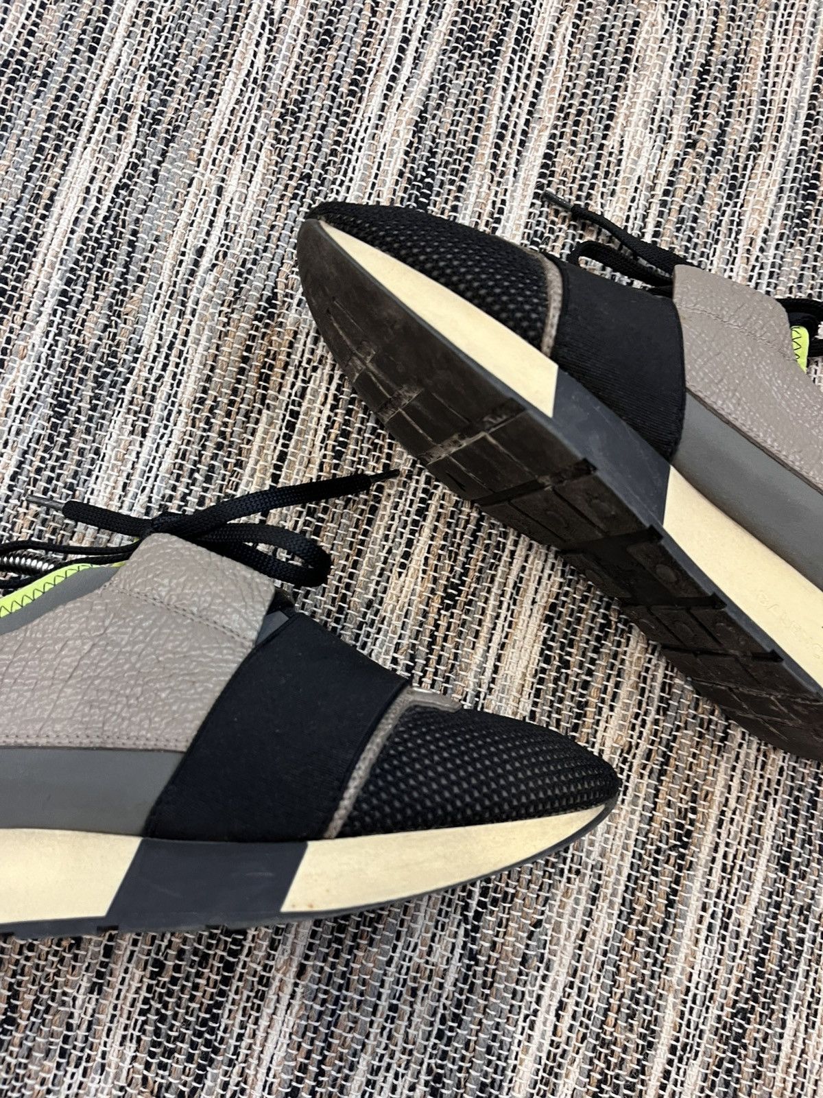 Balenciaga × Designer Balenciaga Race Runner Leather sneakers Japanese style shoes Size US 7 / IT 37 - 6 Thumbnail
