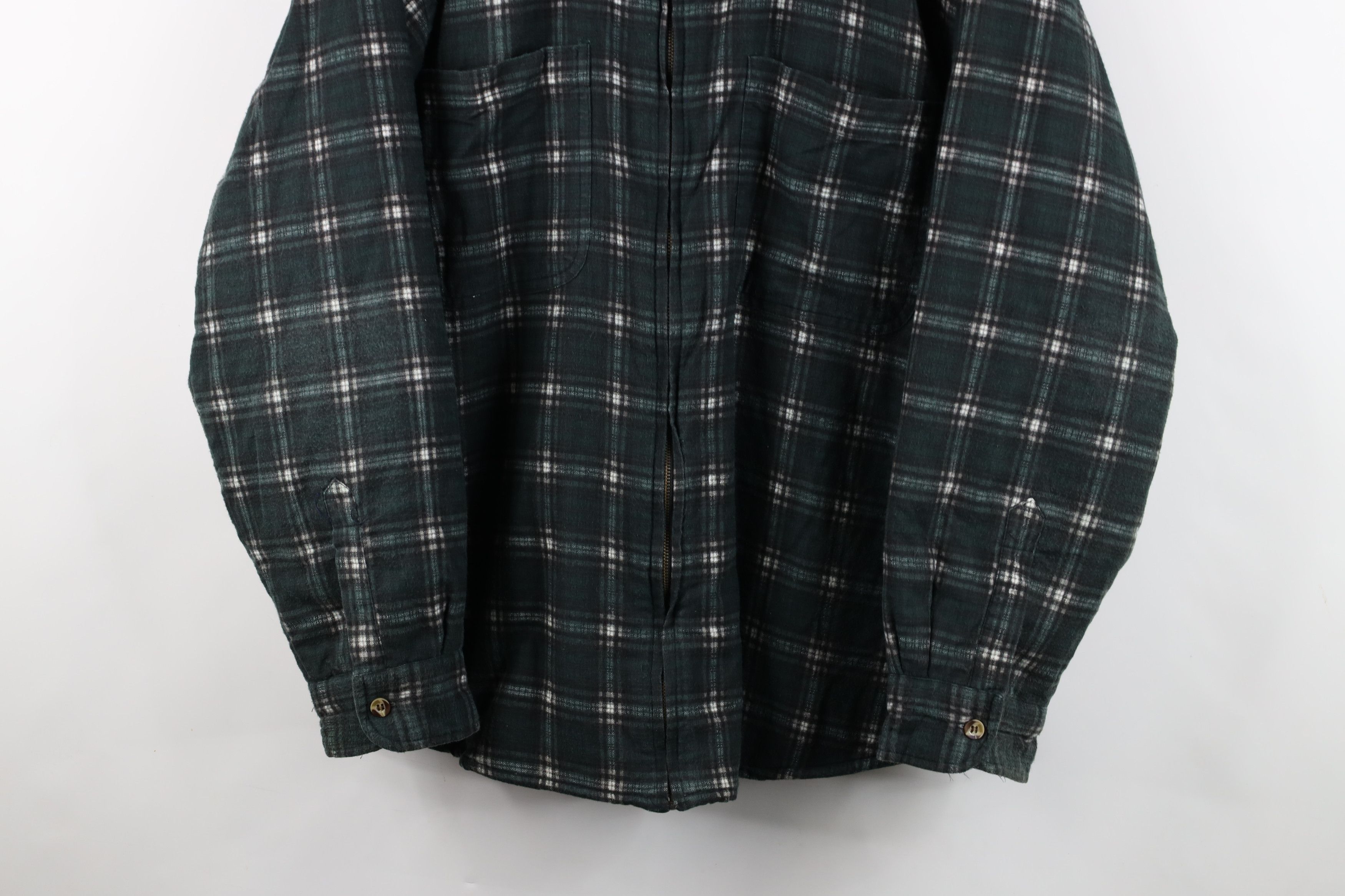 Vintage Vintage 90s Streetwear Fleece Lined Flannel Jacket Plaid Size US XL / EU 56 / 4 - 3 Thumbnail