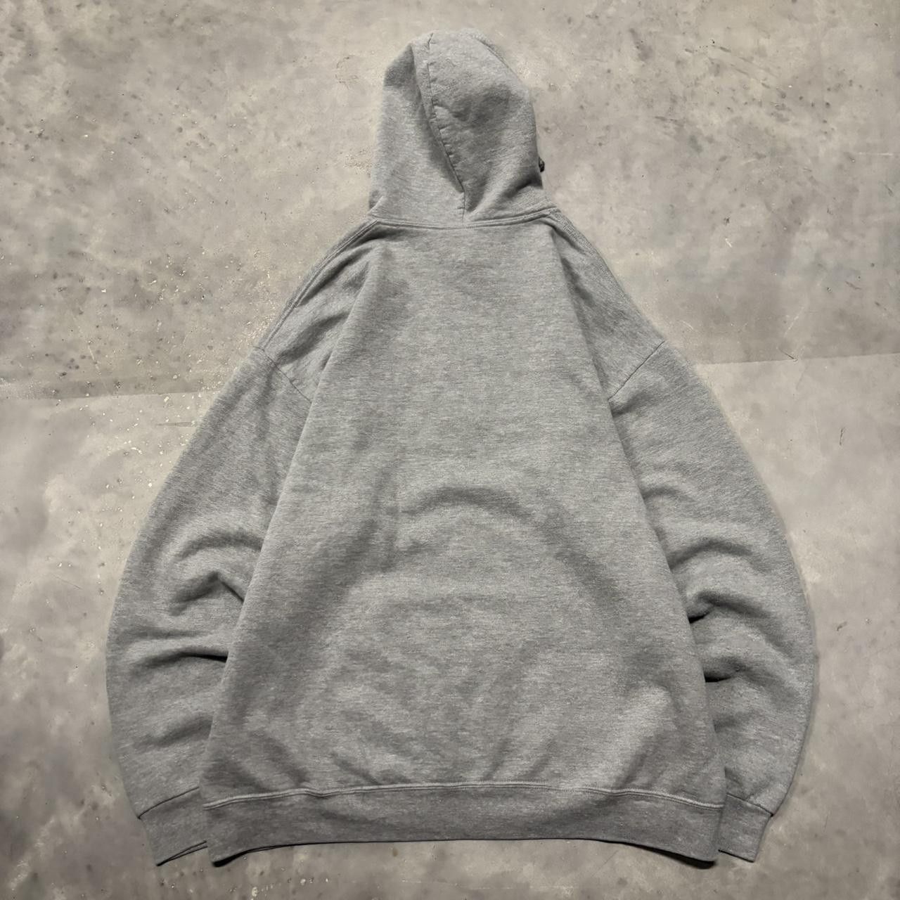 Japanese Brand × Vintage Crazy Vintage Y2K/2000s Grey Blank Russell Style Streetwear Essential Hoodie! Size US L / EU 52-54 / 3 - 7 Thumbnail