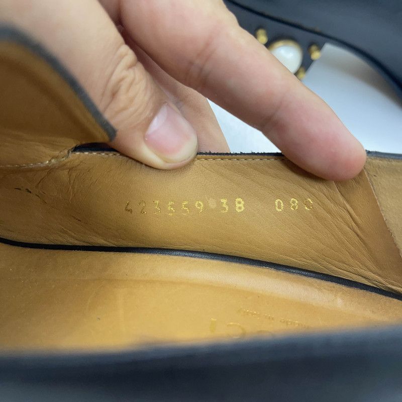 Gucci Gucci Black Double G Pearl Mary Jane Shoes - Size US 7.5 / EU 40-41 - 5 Thumbnail