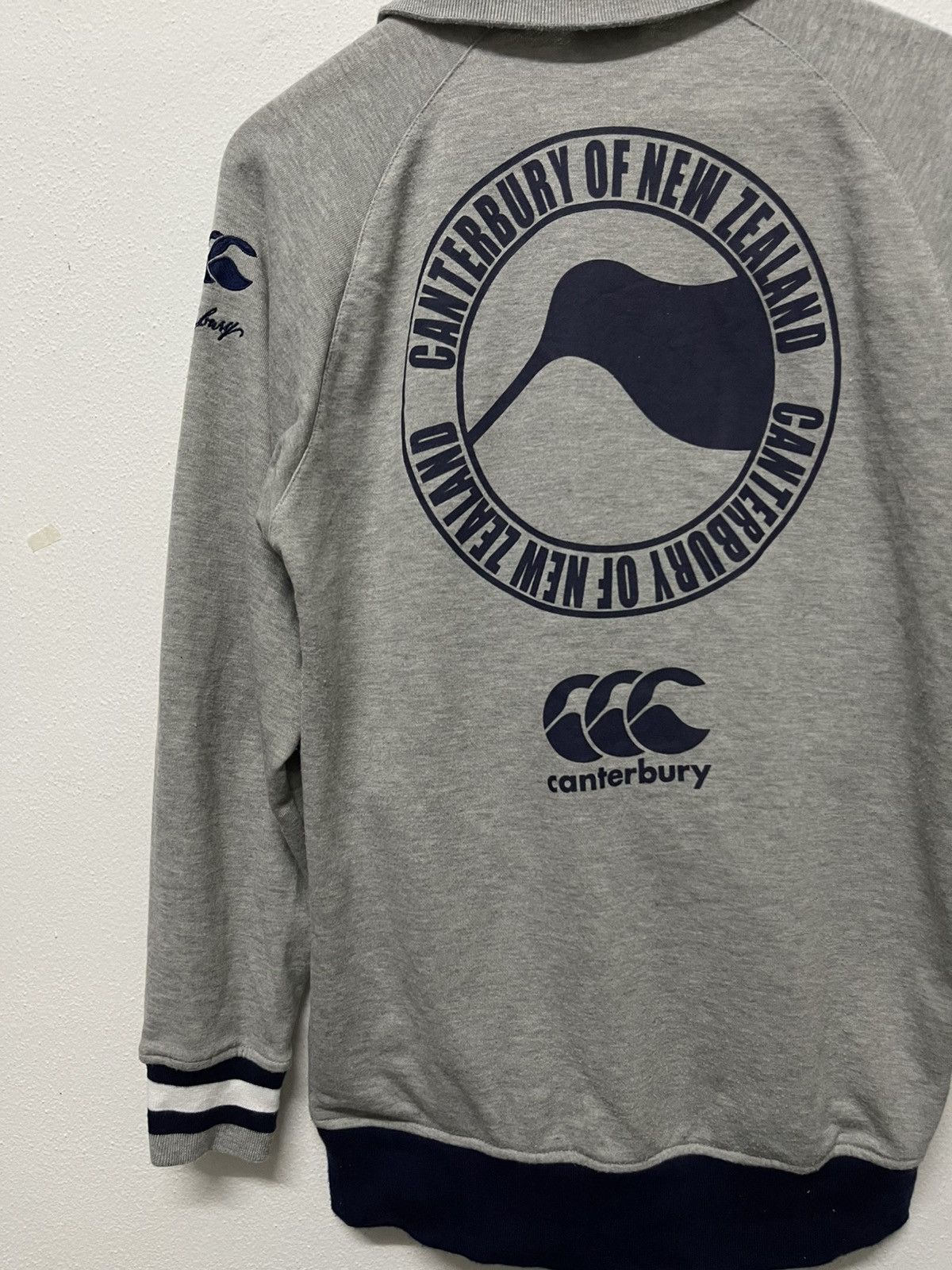 Canterbury of New Zealand × Japanese Brand × Vintage 2000s SUNTORY BOSS COFFEE X CANTERBURY ZIPPER JACKET Size US M / EU 48-50 / 2 - 10 Thumbnail