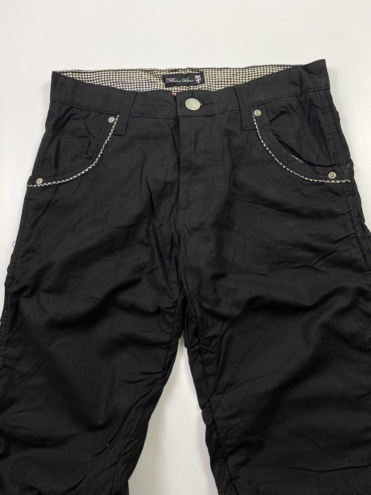 If Six Was Nine × Japanese Brand × Le Grande Bleu (L.G.B.) japanese brand bike star curve black pant Size US 31 - 4 Thumbnail