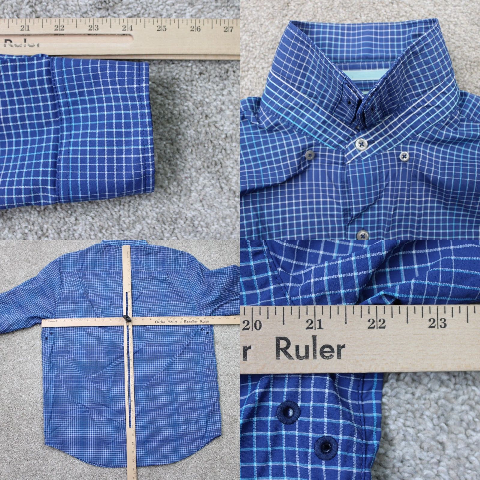 Tommy Bahama Tommy Bahama Shirt Mens Medium Blue Siesta Key Nylon Stretch Long Sleeve Vented Shirt Size US M / EU 48-50 / 2 - 8 Thumbnail