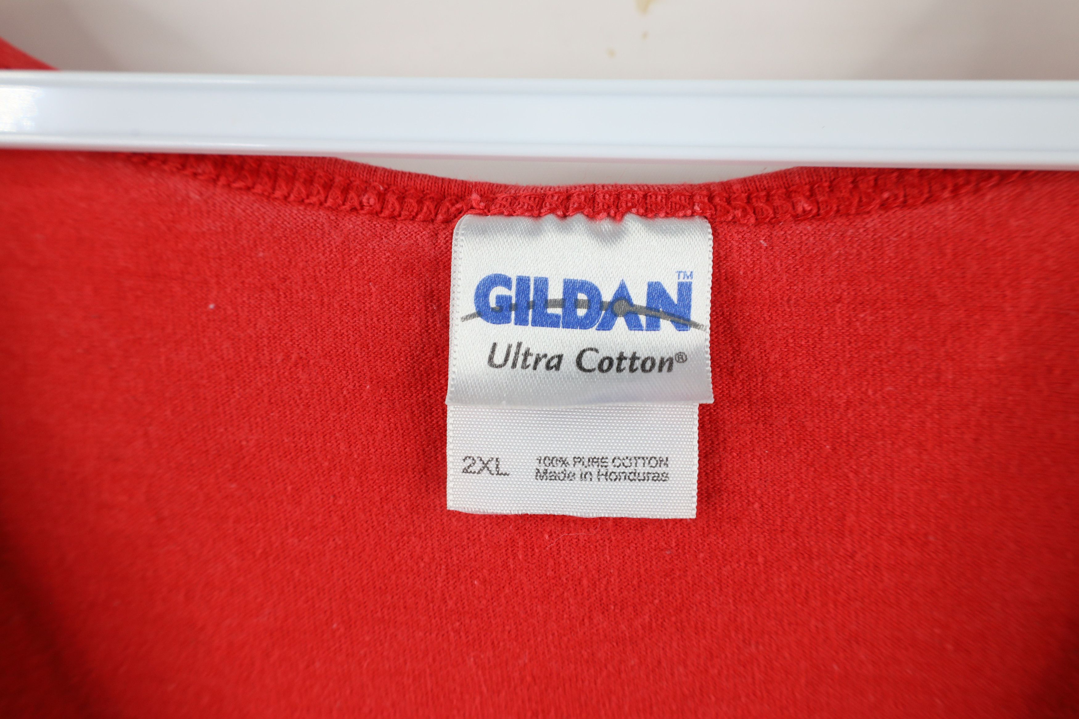 Vintage Vintage 90s Out Got Meat Beef Tank Top T-Shirt Red Cotton Size US XXL / EU 58 / 5 - 7 Thumbnail
