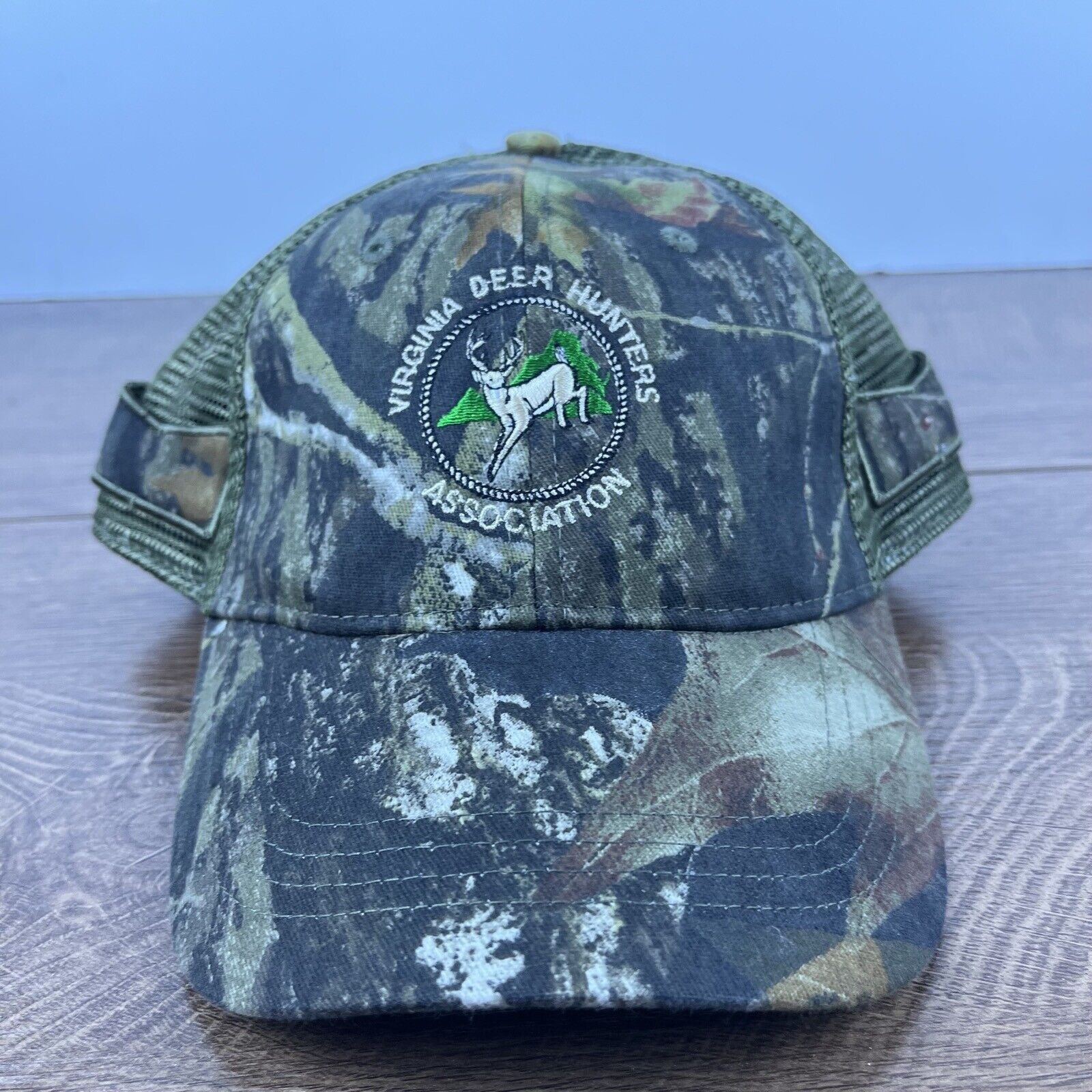 Other Virginia Deer Hunters Hat Camo Green Hat Adjustable Hat Asso Size ONE SIZE - 1 Thumbnail