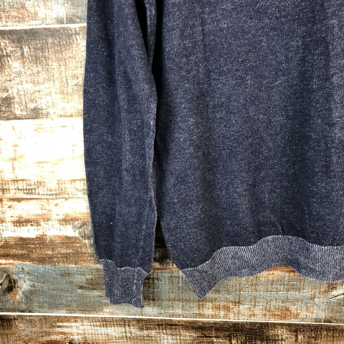 Homespun Knitwear × Japanese Brand × Takeo Kikuchi TK Shop Dark Blue Knitwear #A1544 Size US L / EU 52-54 / 3 - 7 Thumbnail