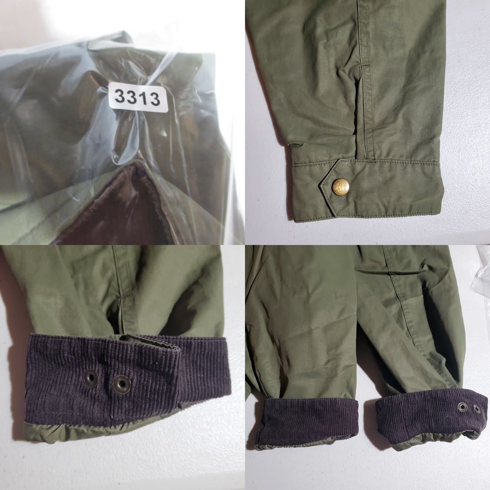 Lands' End Lands' End Womens Jacket 3X 24W-26W Olive Green Canvas Accent Chore Coat Corduroy Size XXL / US 16-18 / IT 52-54 - 9 Thumbnail