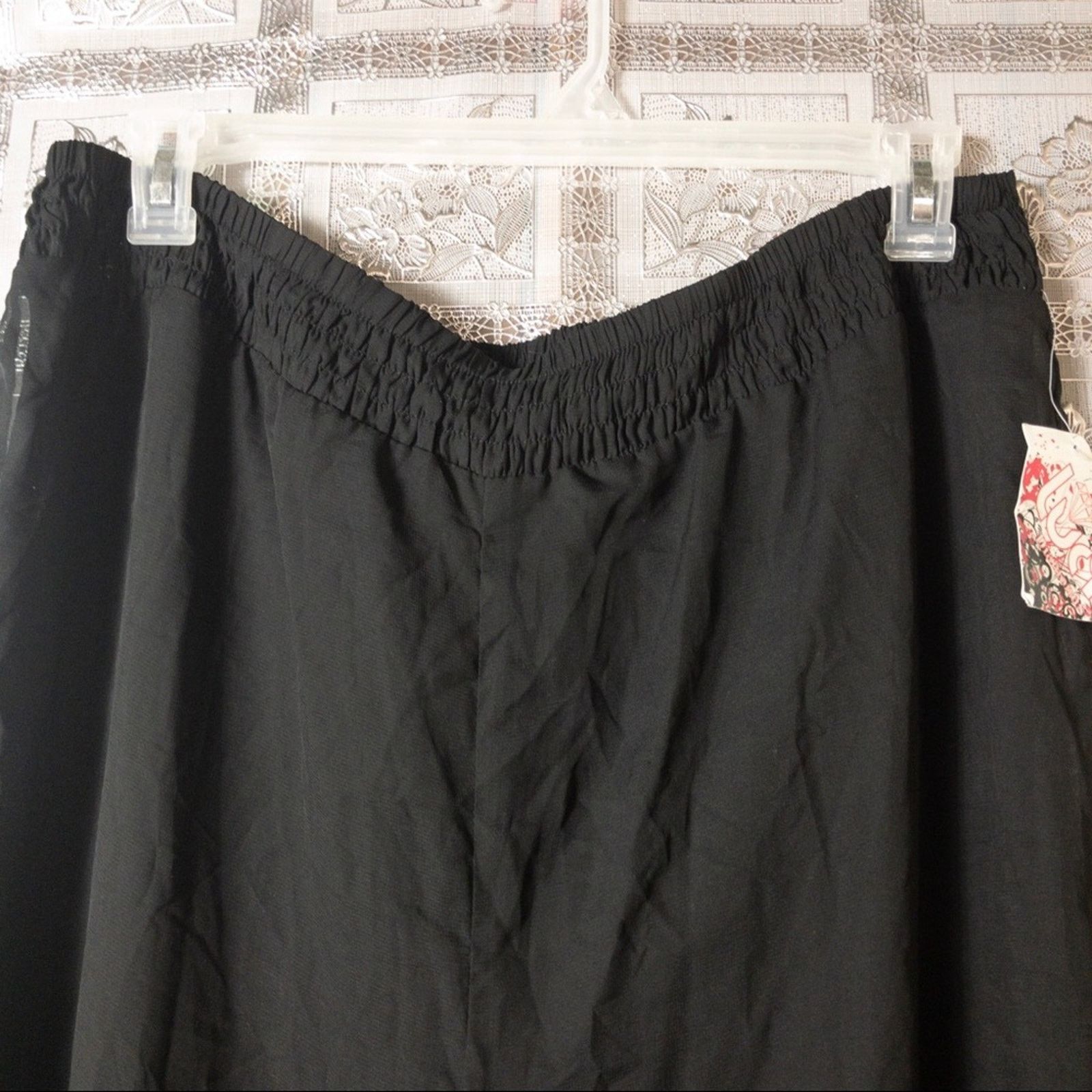 Other NWT Lucy Diamonds Black Shear Pants Size 1X Size 36" / US 14 / IT 50 - 3 Thumbnail