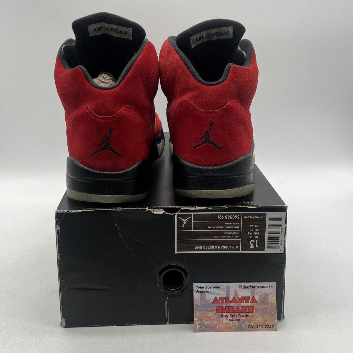 Jordan Brand Air Jordan 5 raging Bull red suede Size US 13 / EU 46 - 3 Thumbnail