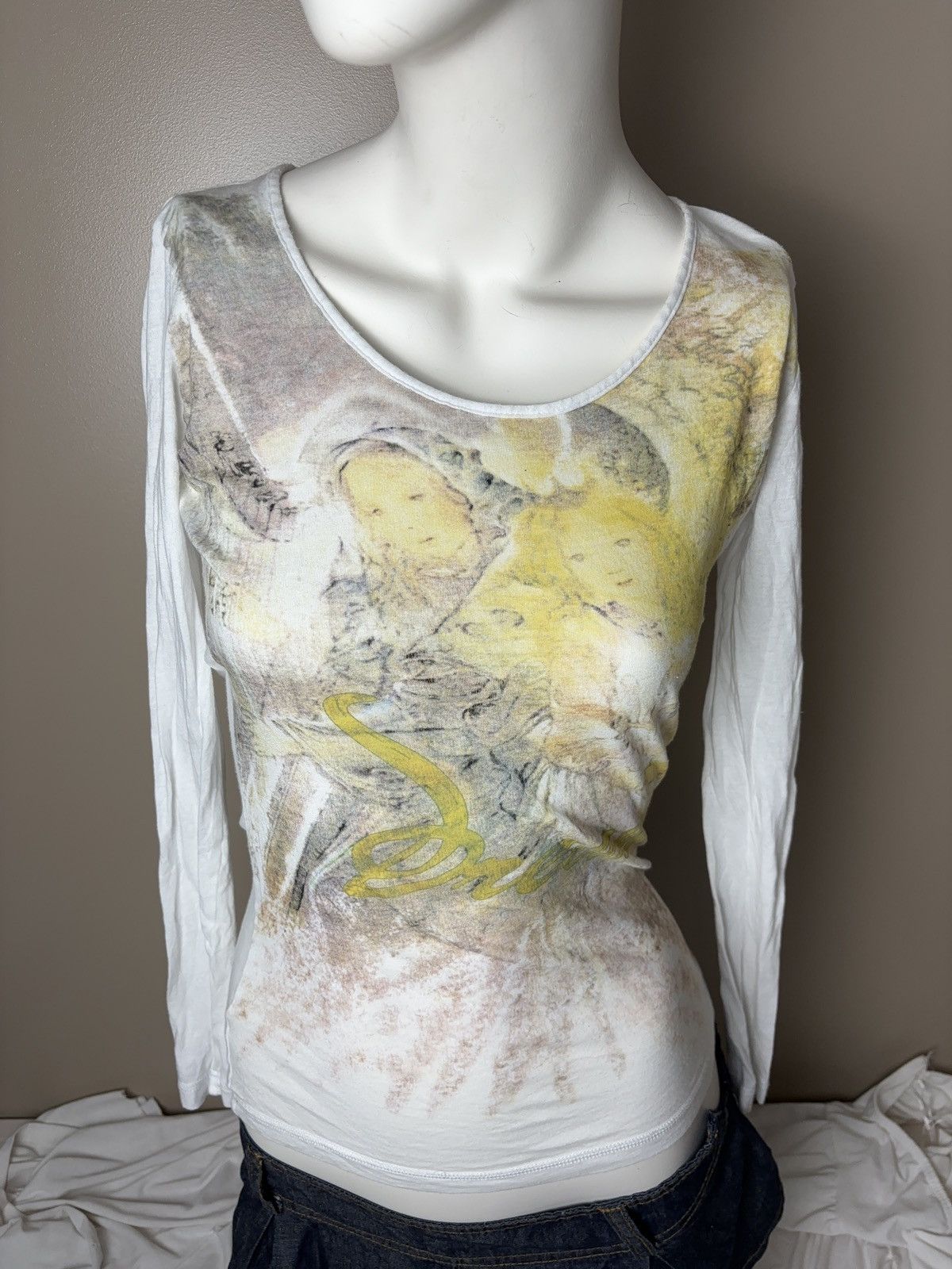 Vintage Printed archive vintage long sleeve top Size S / US 4 / IT 40 - 1 Thumbnail