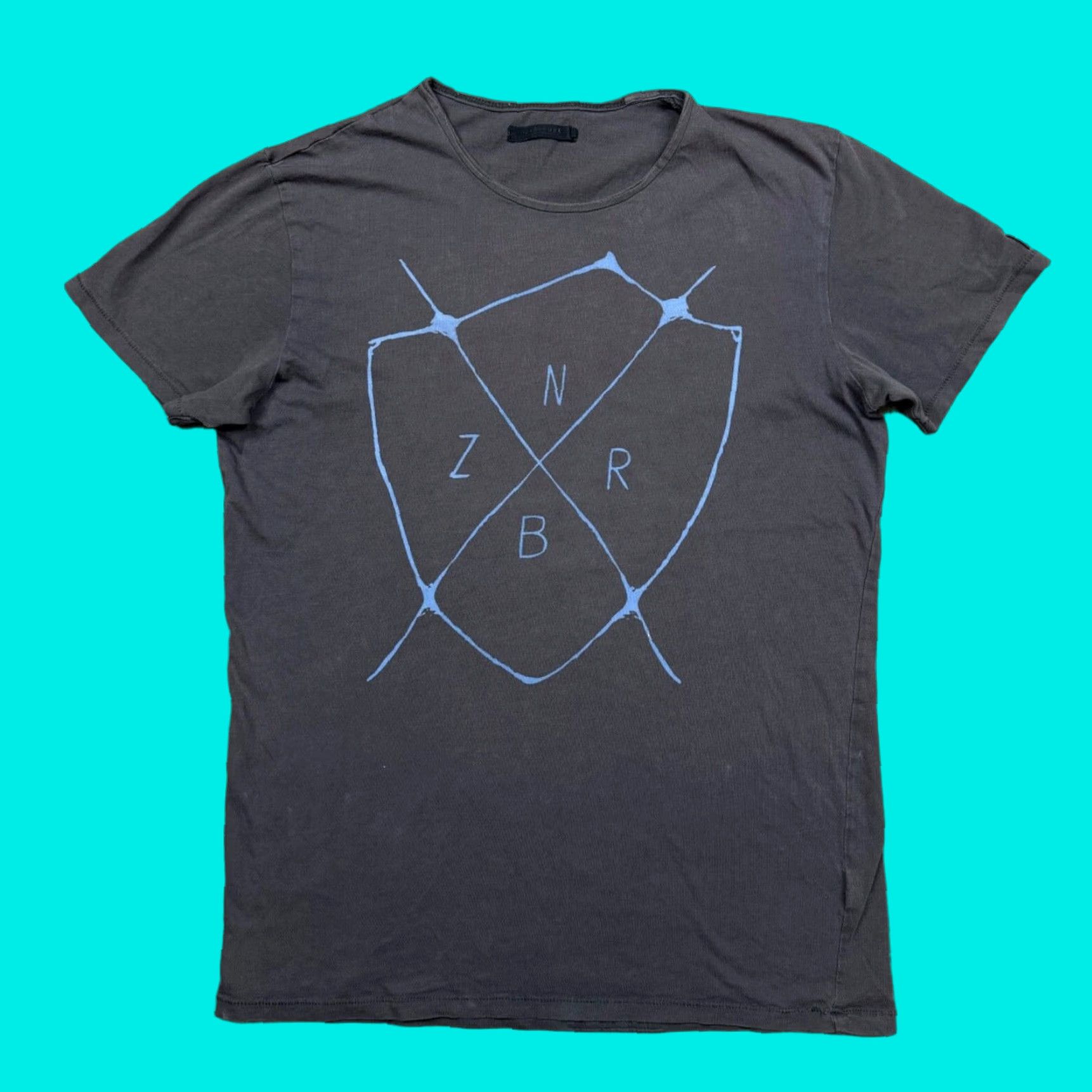 Zanerobe ZANEROBE Shirt Adult Small Gray Short Sleeve Crew Neck Logo Size US S / EU 44-46 / 1 - 1 Thumbnail