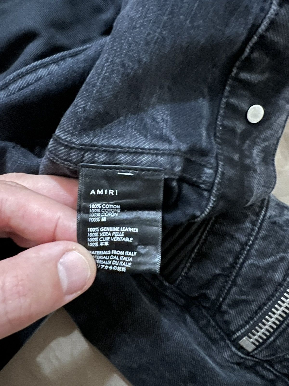 Amiri AMIRI - Distressed Denim Jacket size XXL Size US XXL / EU 58 / 5 - 4 Thumbnail