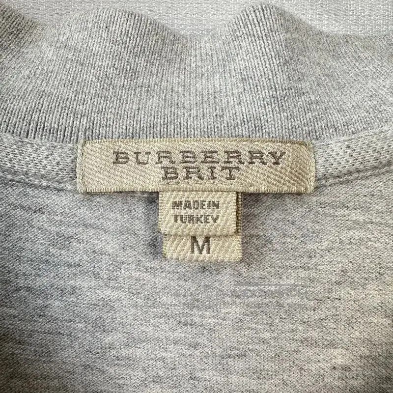 Burberry Burberry Gray Cotton Summer V-Neck T-Shirt. Size M / US 6-8 / IT 42-44 - 4 Thumbnail