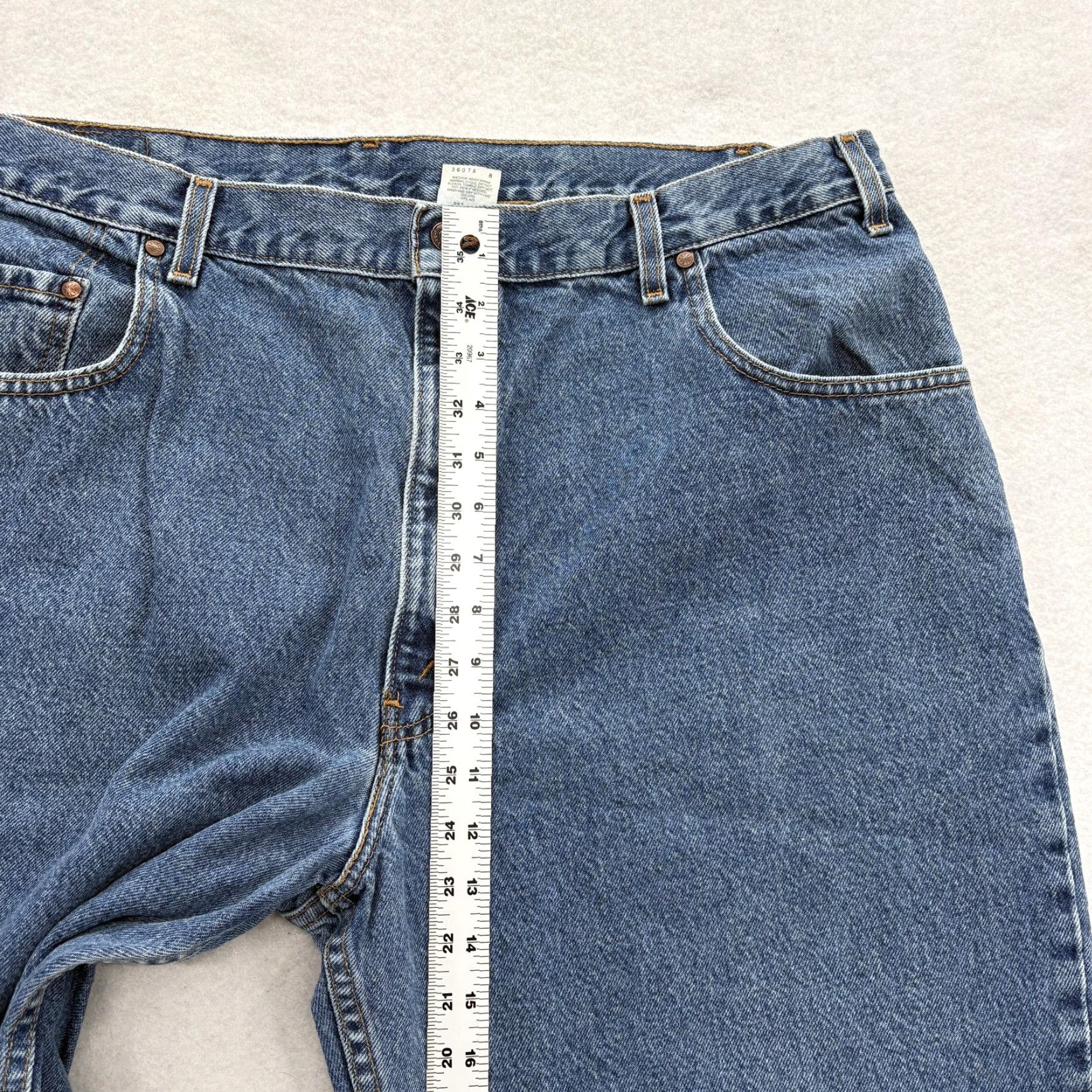 Levi's VINTAGE Levi's 545 Jeans Mens 42x34 Blue Medium Wash Denim Loose Fit Tapered Leg Size US 42 / EU 58 - 7 Thumbnail