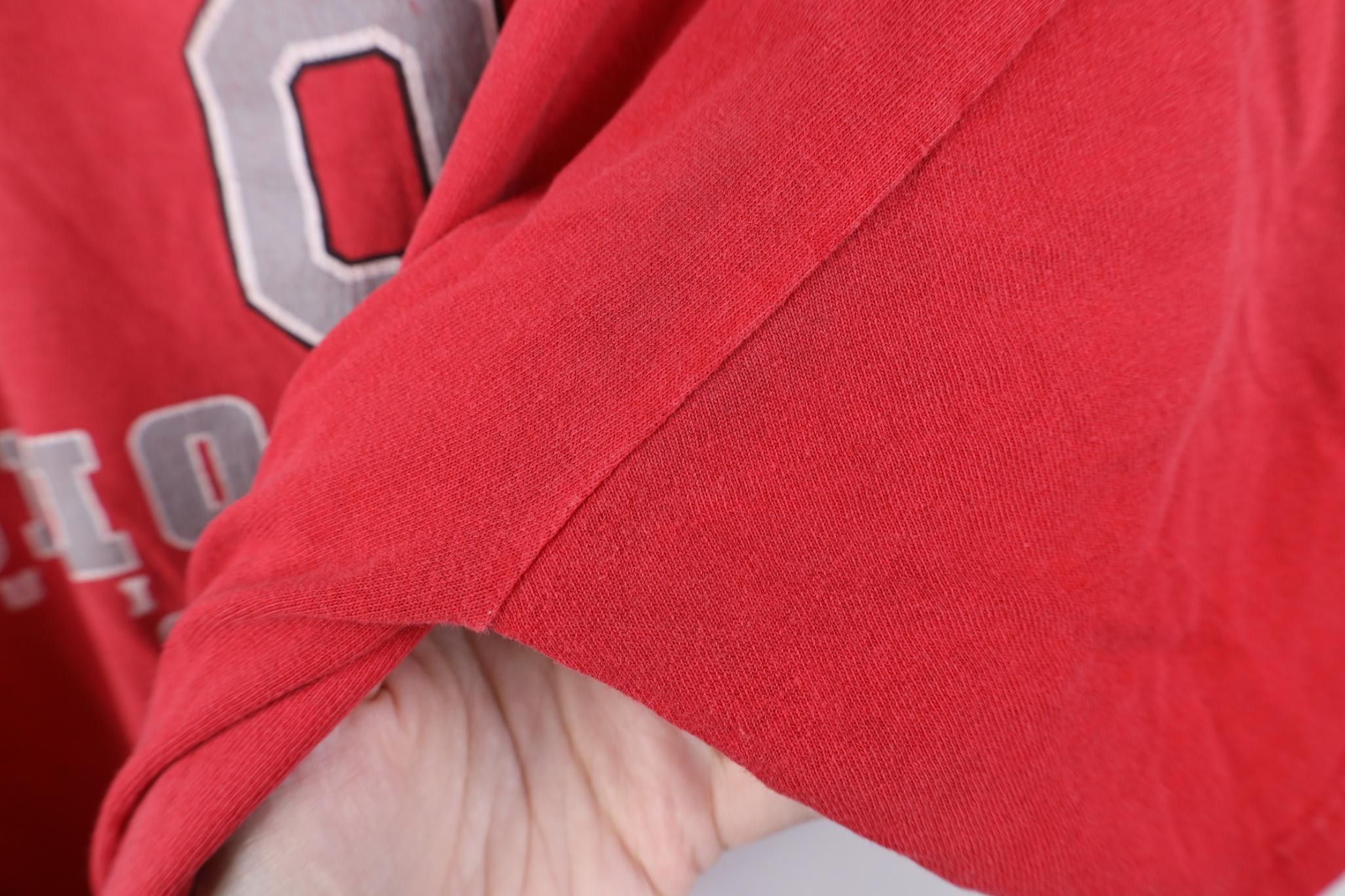 Vintage Vintage 90s Spell Ohio State University T-Shirt Red Cotton Size US XL / EU 56 / 4 - 8 Thumbnail