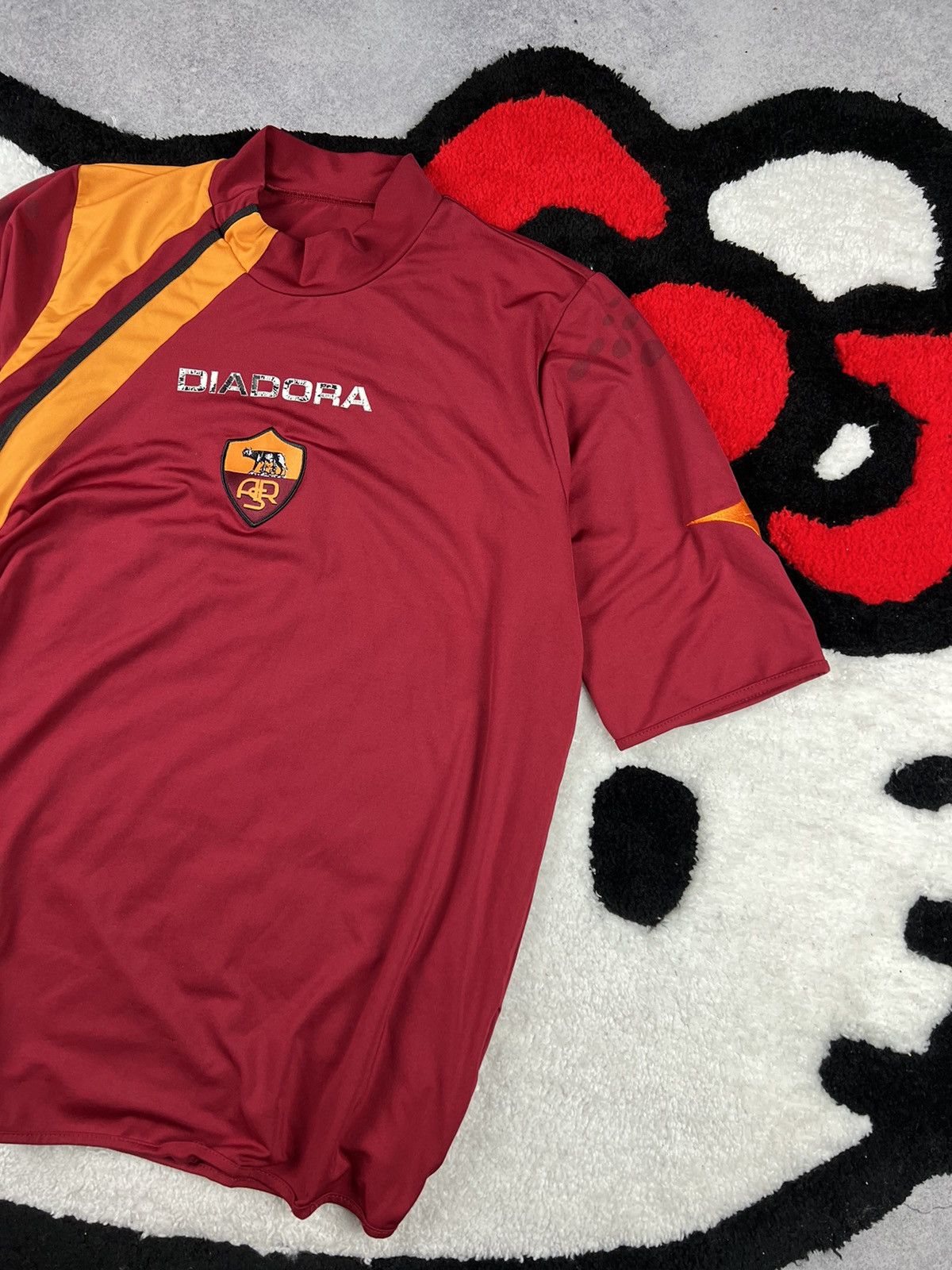 Diadora Vintage Diadora AS Roma 2005/06 Home Football Soccer Jersey Size US M / EU 48-50 / 2 - 3 Thumbnail