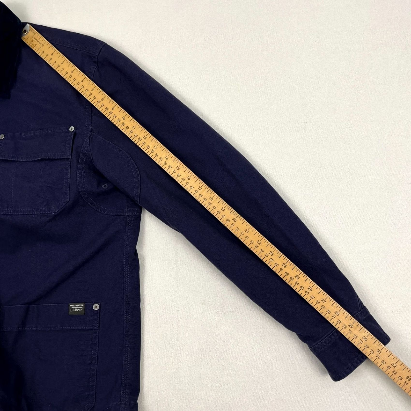 Vintage VINTAGE LL Bean Lined Canvas Shirt Jacket Shacket Mens M Slim Navy Heritage Chore NEW Size US M / EU 48-50 / 2 - 6 Thumbnail