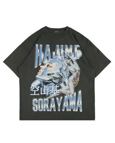image of Harajuku Robot T Shirt in Black, Men's (Size Medium)