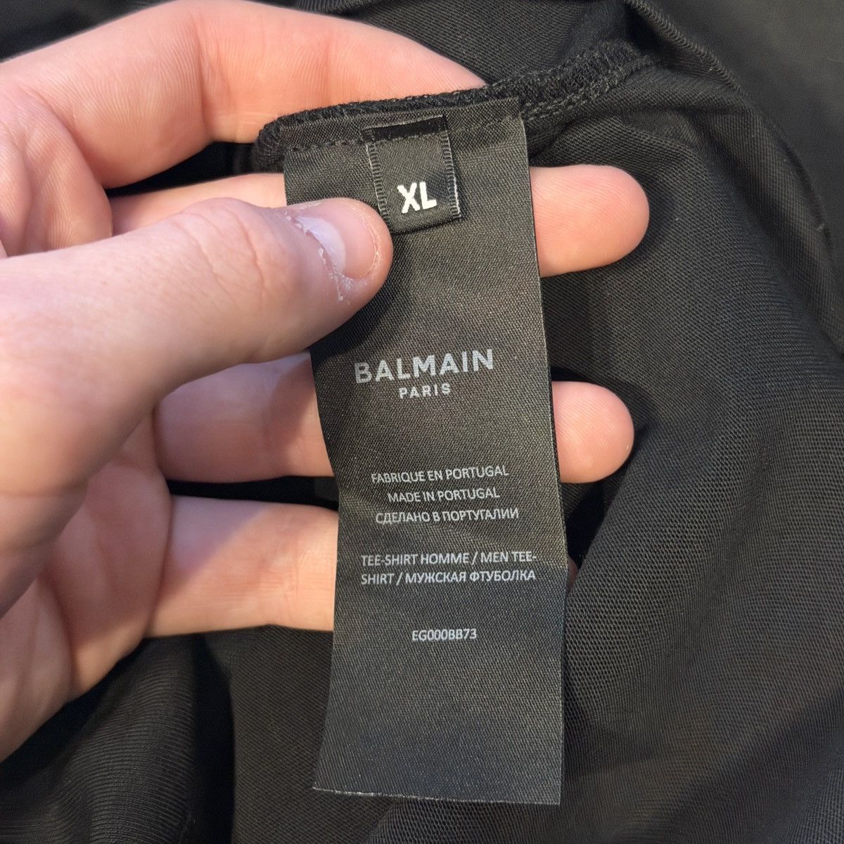 Balmain Balmain Paris Logo T-Shirt Size US XL / EU 56 / 4 - 4 Thumbnail