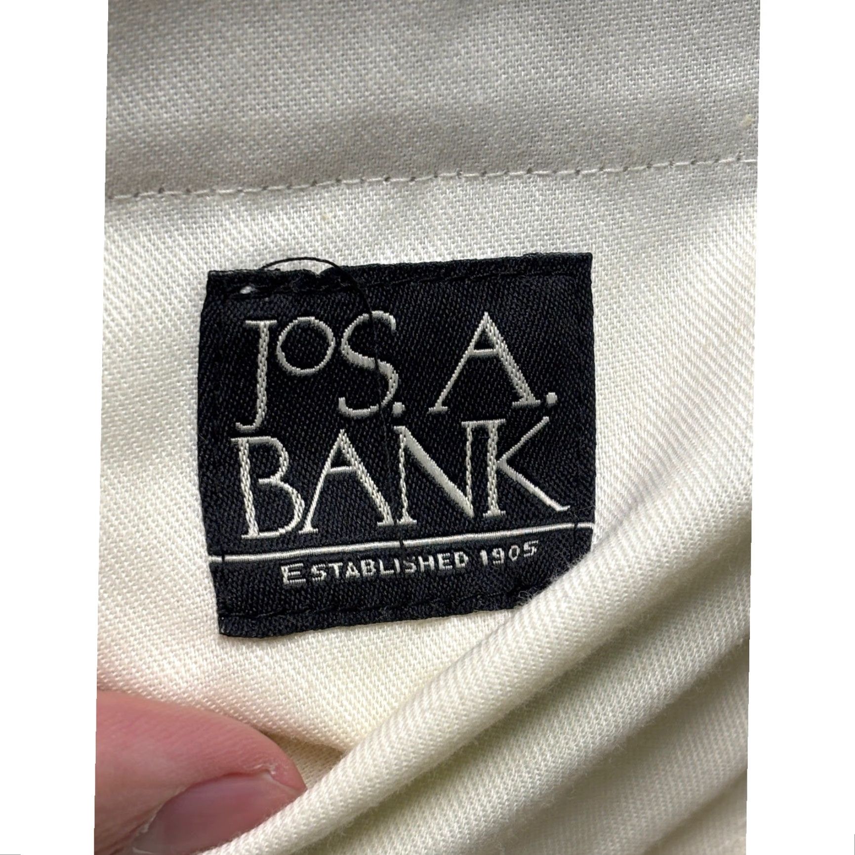 Vintage NWT JOS A BANK Mens Khaki Microsanded Poplin Pants 40x29 High Performance Size US 40 / EU 56 - 7 Thumbnail