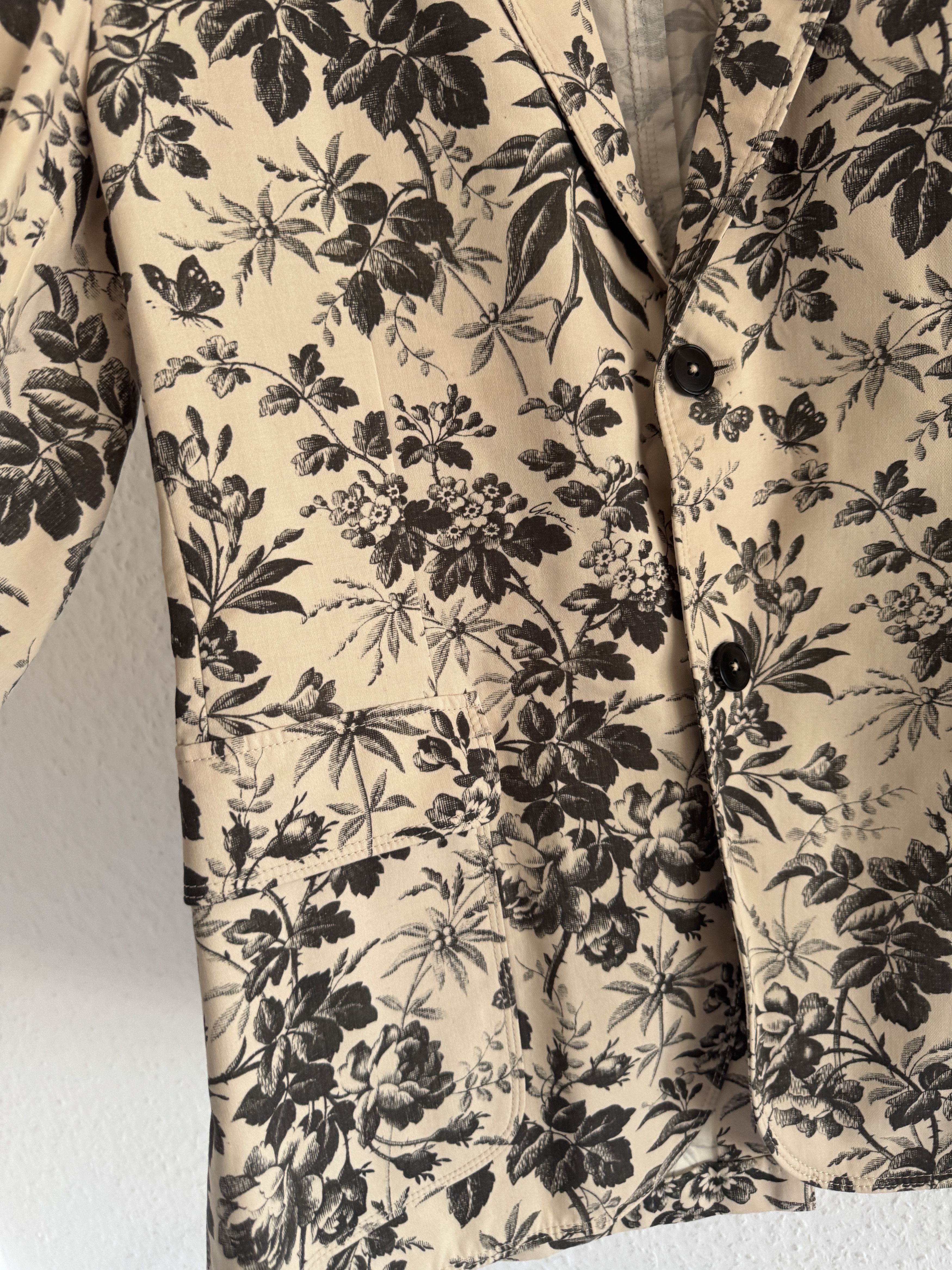 Gucci Floral print tailored blazer Size 50R - 4 Thumbnail