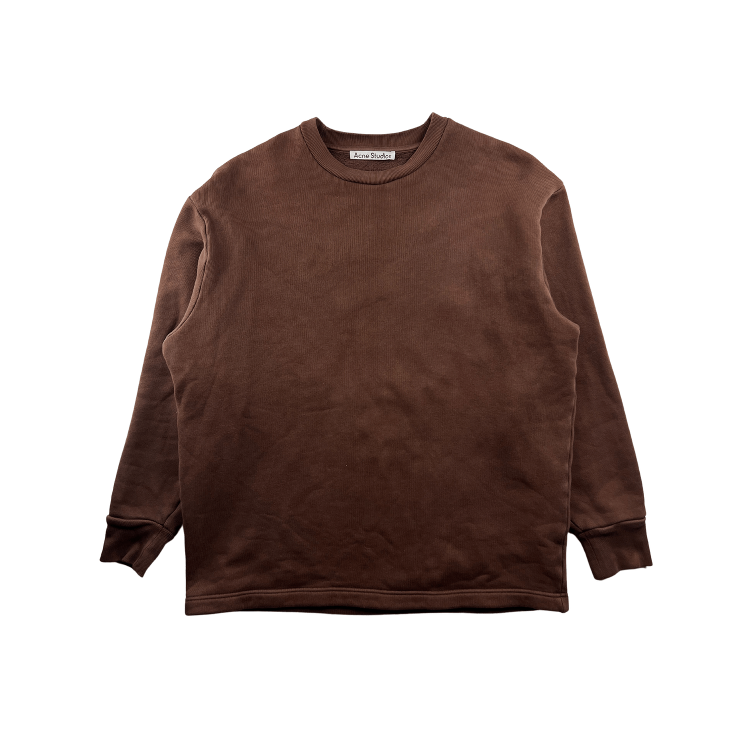 Acne Studios Acne Studios Brown Embroidered Sweatshirt Size US M / EU 48-50 / 2 - 3 Thumbnail