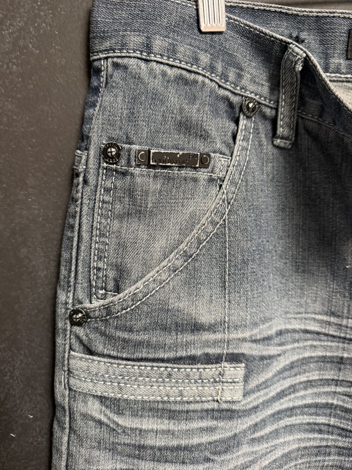 Ecko Unltd. Vintage Y2K Ecko Untld. Faded Jean Shorts Jorts 90s Size US 30 / EU 46 - 4 Thumbnail