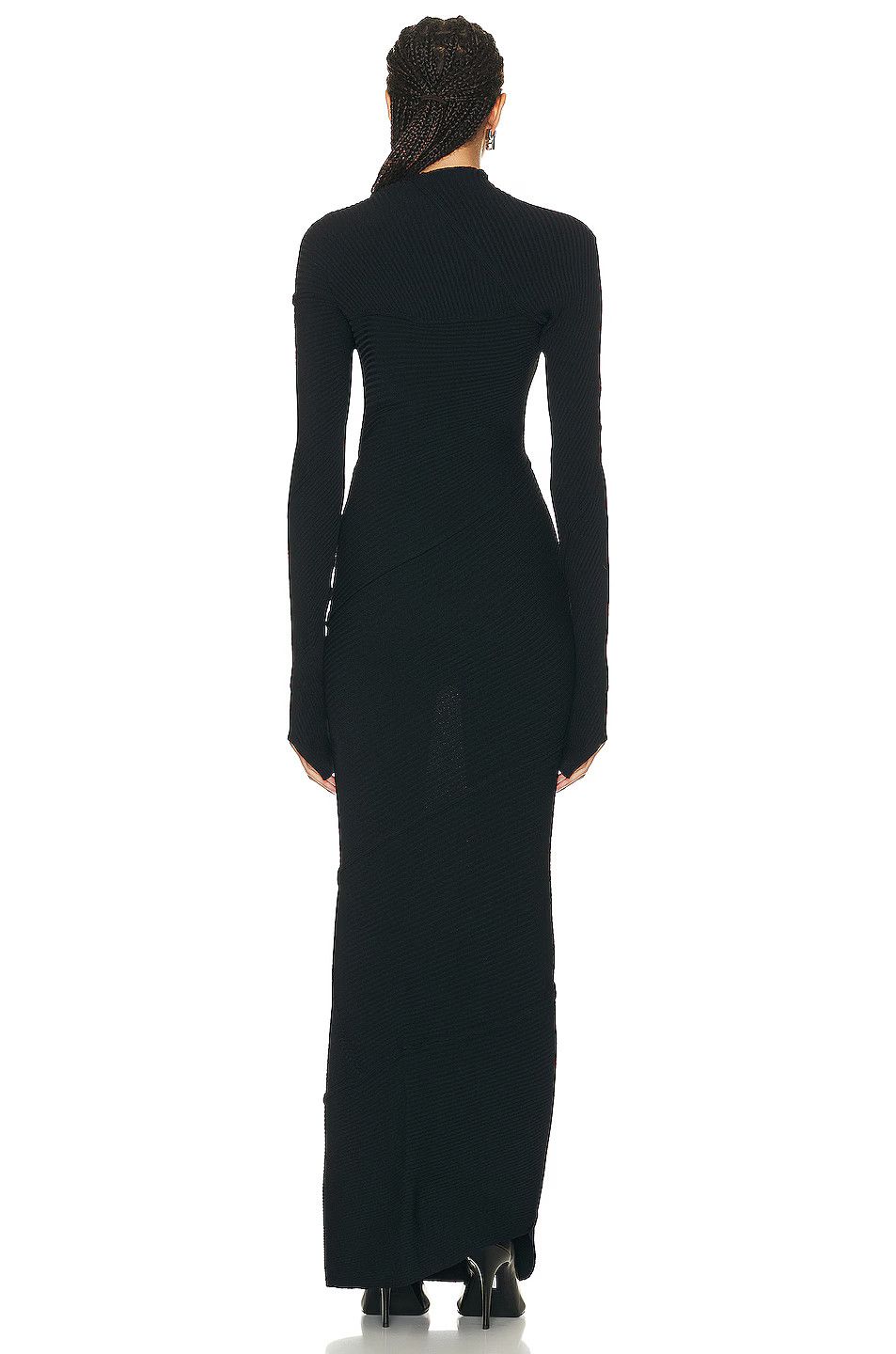 Balenciaga o1y0625 Maxi Dress in Black Size XS / US 0-2 / IT 36-38 - 3 Thumbnail