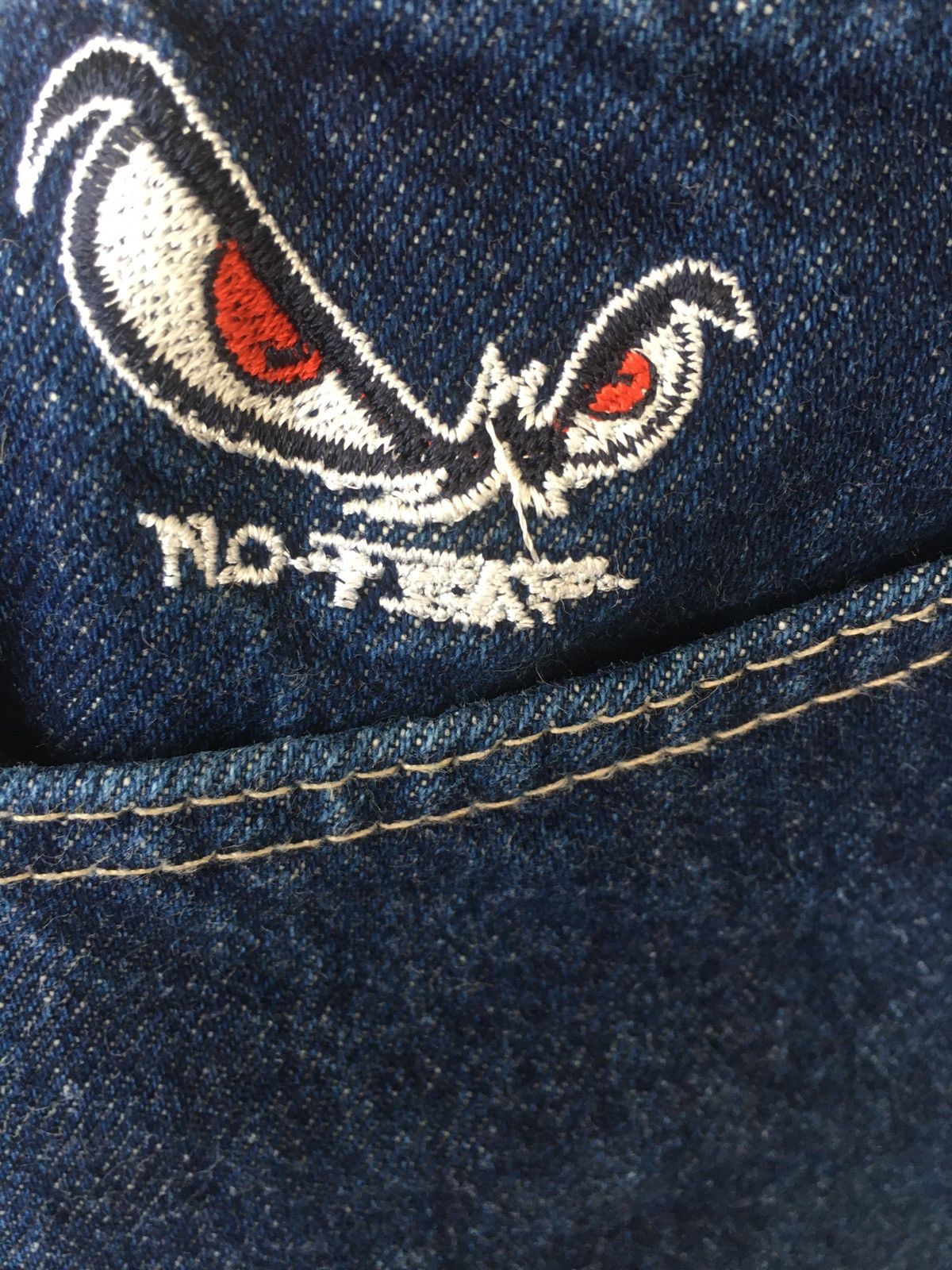 No Fear No Fear Worker Denim Embroidered Size US 28 / EU 44 - 9 Thumbnail