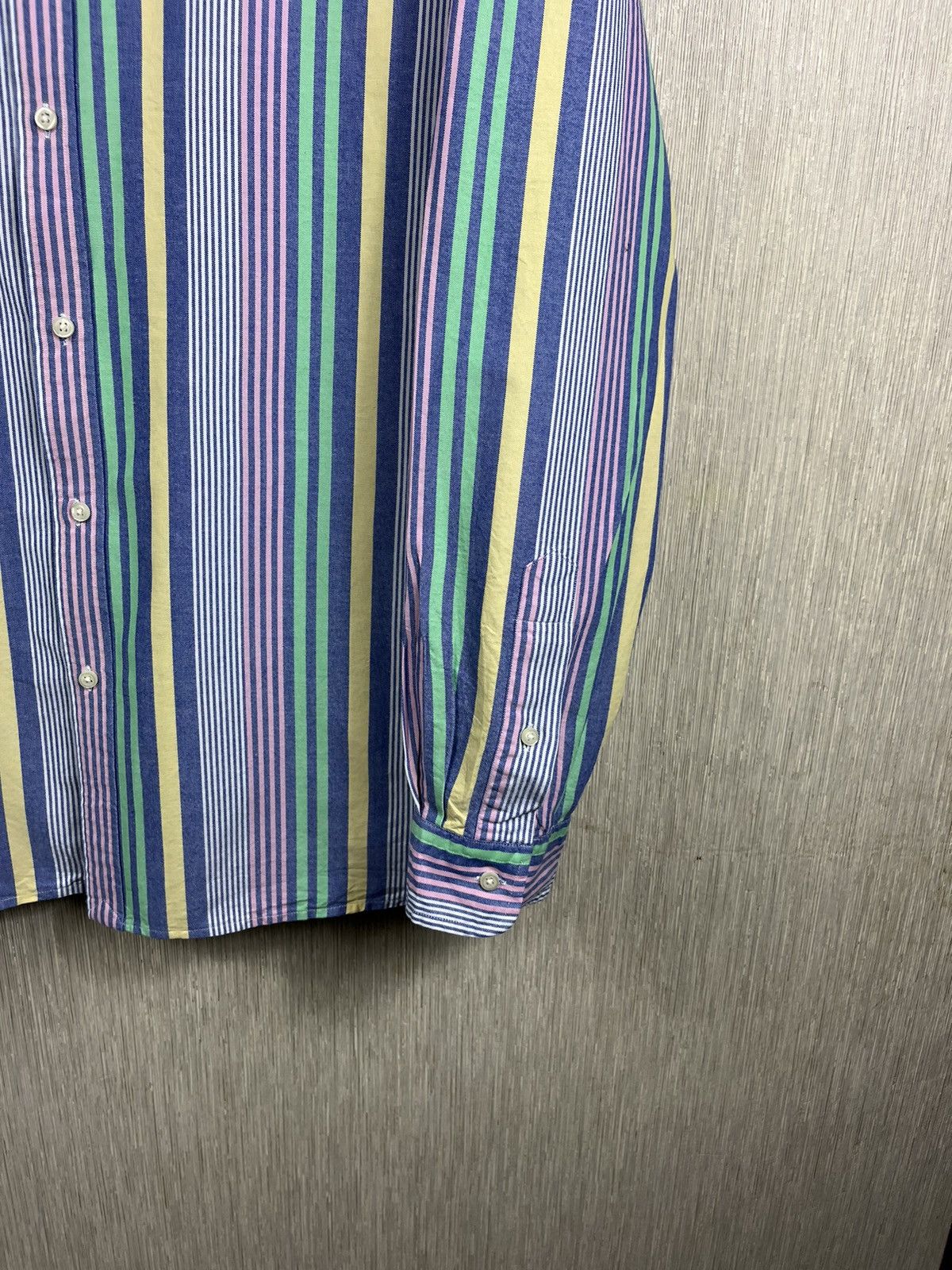 Polo Ralph Lauren × Ralph Lauren Polo Ralph Lauren multicolor striped chest logo pony shirt Size US XXL / EU 58 / 5 - 8 Thumbnail