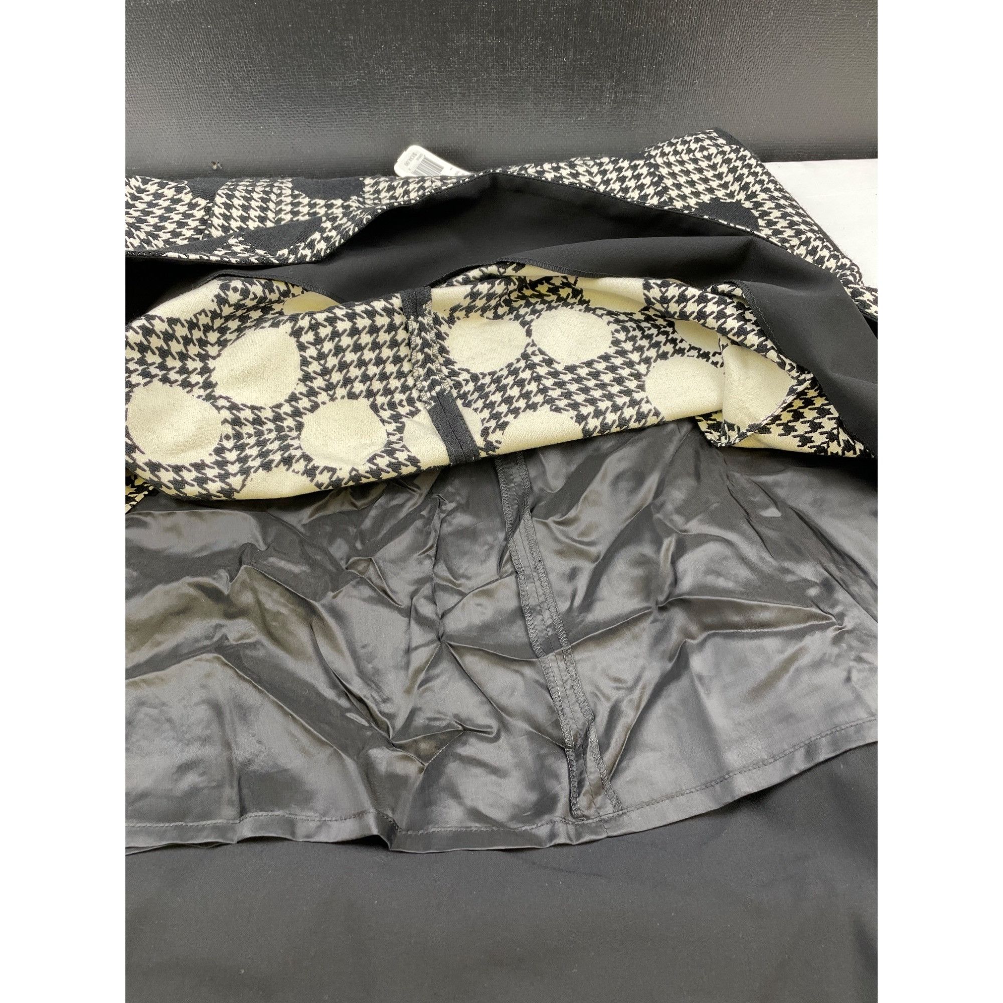 Other Akris Punto Women's Black & White Houndstooth Dress Sleevele Size XL / US 12-14 / IT 48-50 - 8 Thumbnail
