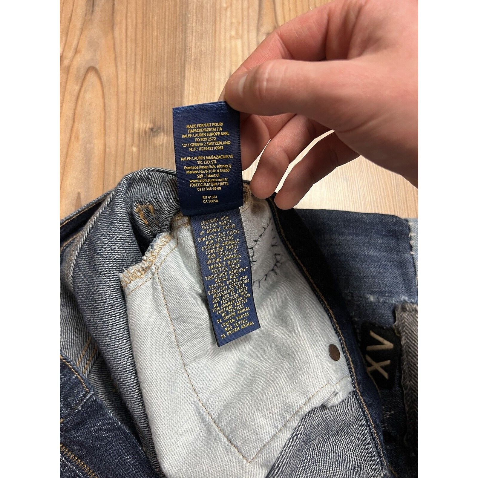 Polo Ralph Lauren Polo Ralph Lauren Dungarees Patchwork Blue Distressed Denim Size US 29 - 18 Thumbnail