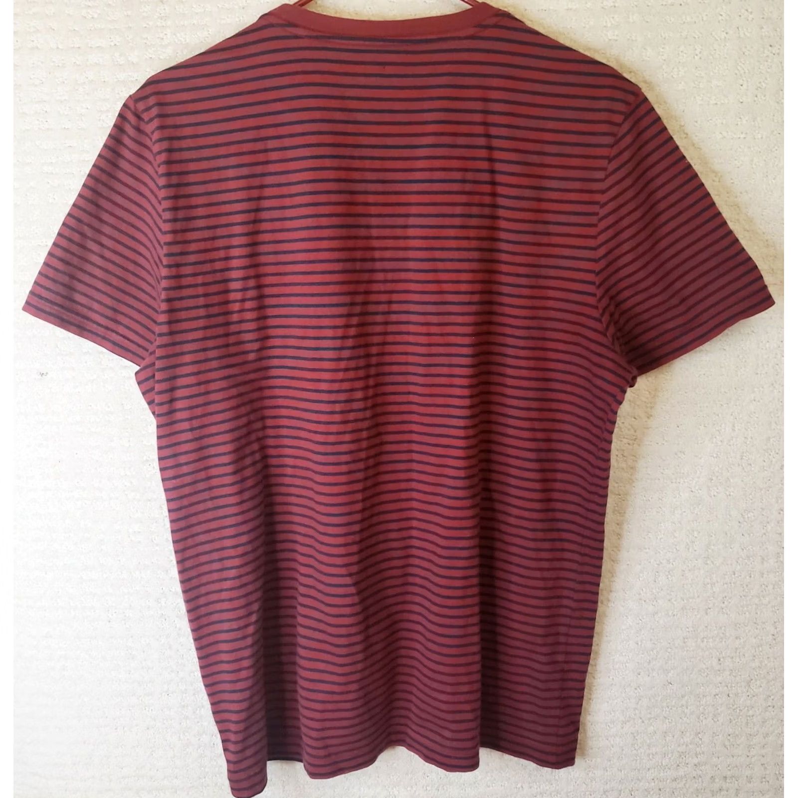 Nautica Nautica Men's Short Sleeve Tee Striped Crew Neck T-Shirt Red L Size US L / EU 52-54 / 3 - 6 Thumbnail