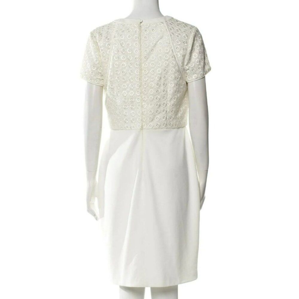 Other Mikael Aghal White A-Line Dress – Size 10 – Preloved Size L / US 10 / IT 46 - 7 Thumbnail