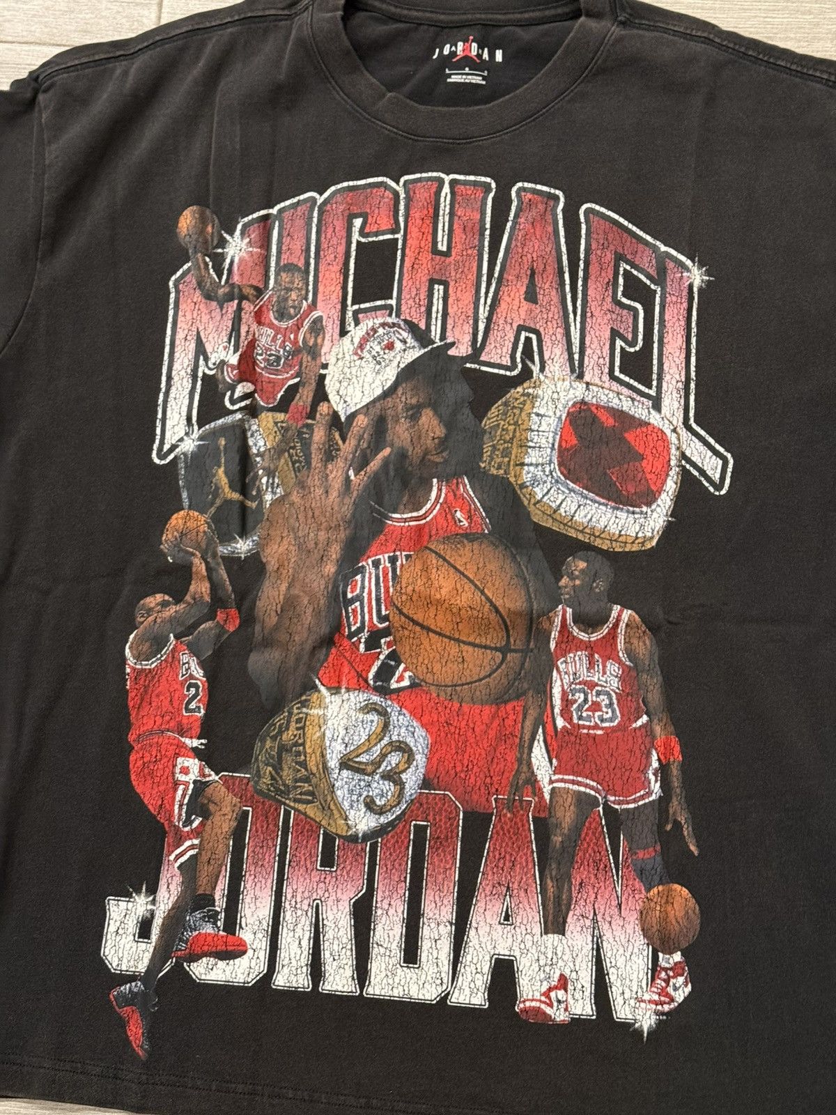 Jordan Brand Jordan Flight Essentials Graphic Black Oversized Tee Sz L Size US L / EU 52-54 / 3 - 2 Thumbnail