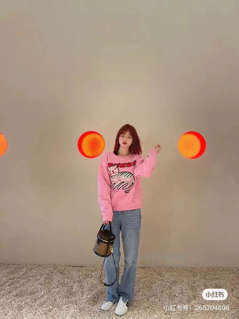 Gucci Gucci Pink old hole design cat letter sweatshirt Size XS / US 0-2 / IT 36-38 - 8 Thumbnail