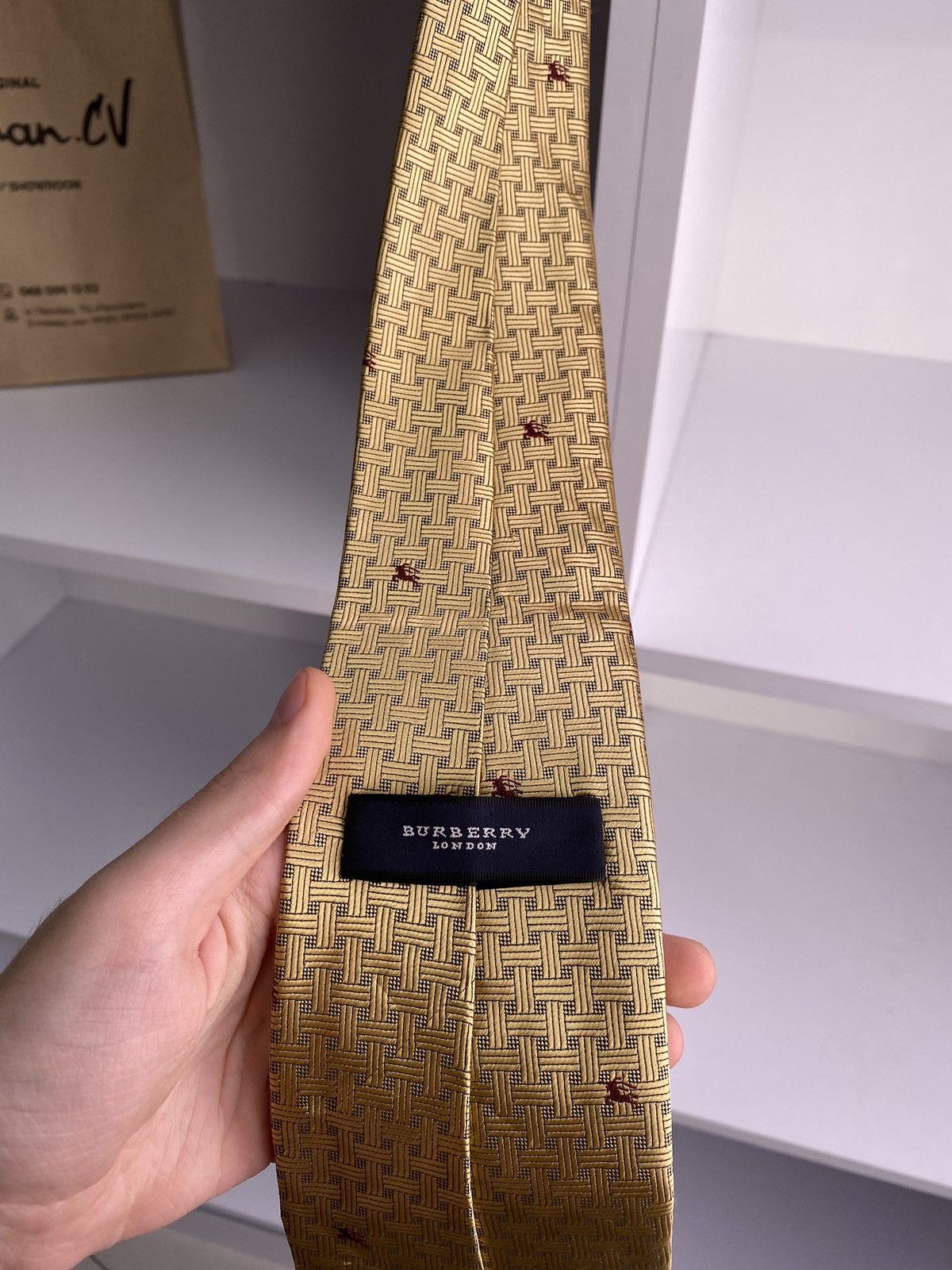 Burberry × Vintage Vintage Burberry Tie Size ONE SIZE - 4 Thumbnail