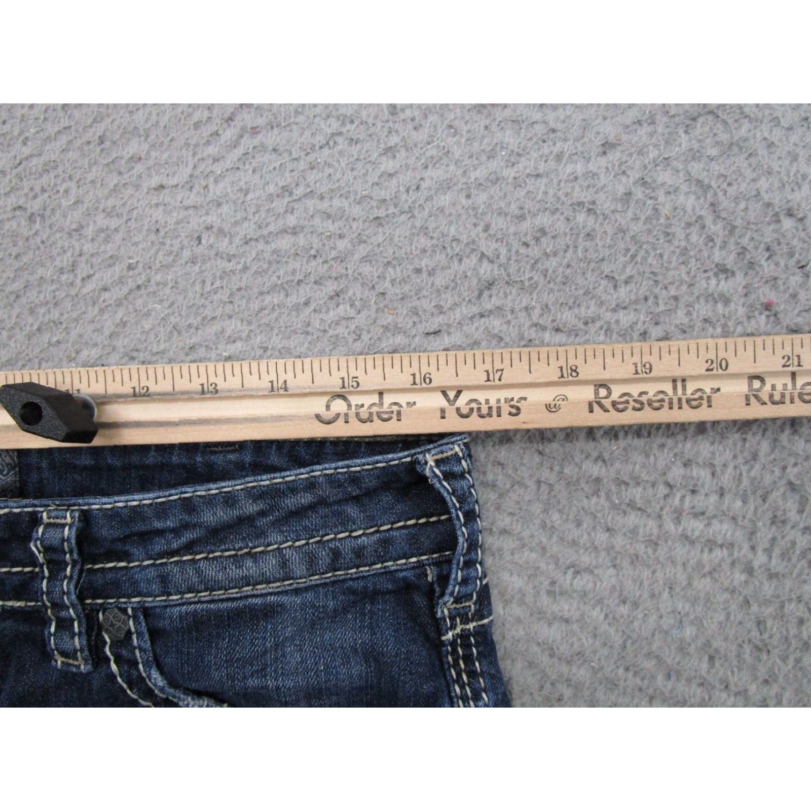 Silver Jeans Co. VTG Silver Jeans Natsuki Capri Thick Stitch Denim Jeans Women's Size 32x27 Size 24" / US 00 / IT 34 - 7 Thumbnail