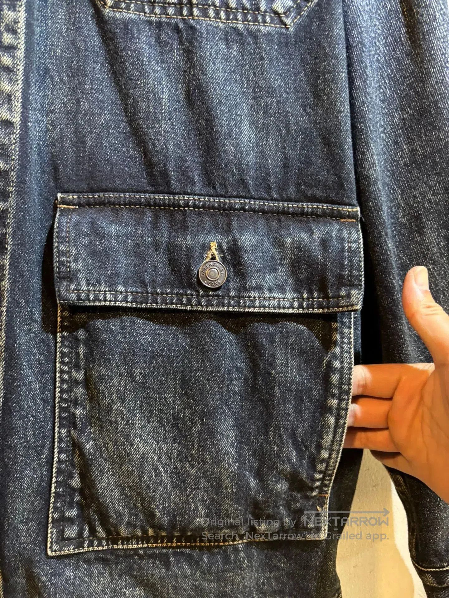 Balenciaga Balenciaga Oversized Denim Jacket. Size US S / EU 44-46 / 1 - 4 Thumbnail