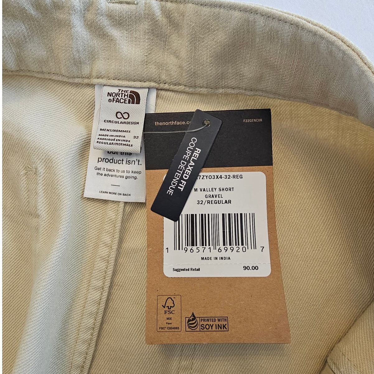 The North Face NWT The North Face Khaki Valley Casual Shorts Relaxed Fit 32 Size US 32 / EU 48 - 12 Thumbnail