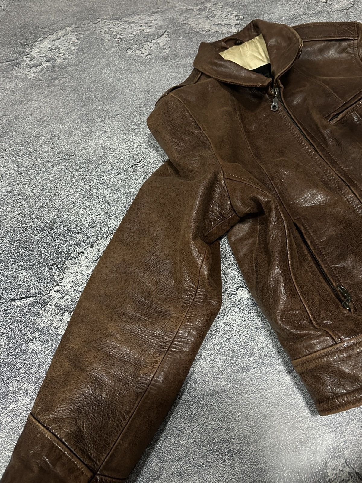 Harley Davidson Vintage Harley Davidson Heavy Leather Biker Jacket Brown L Size US L / EU 52-54 / 3 - 17 Thumbnail